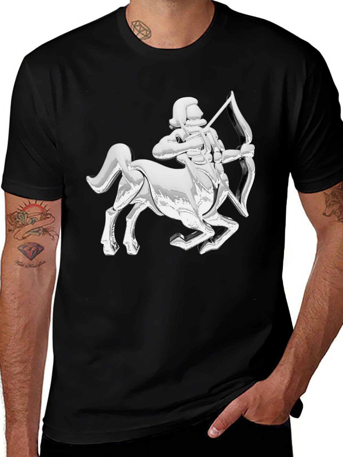 Sagittarius Zodiac T-Shirt - Black