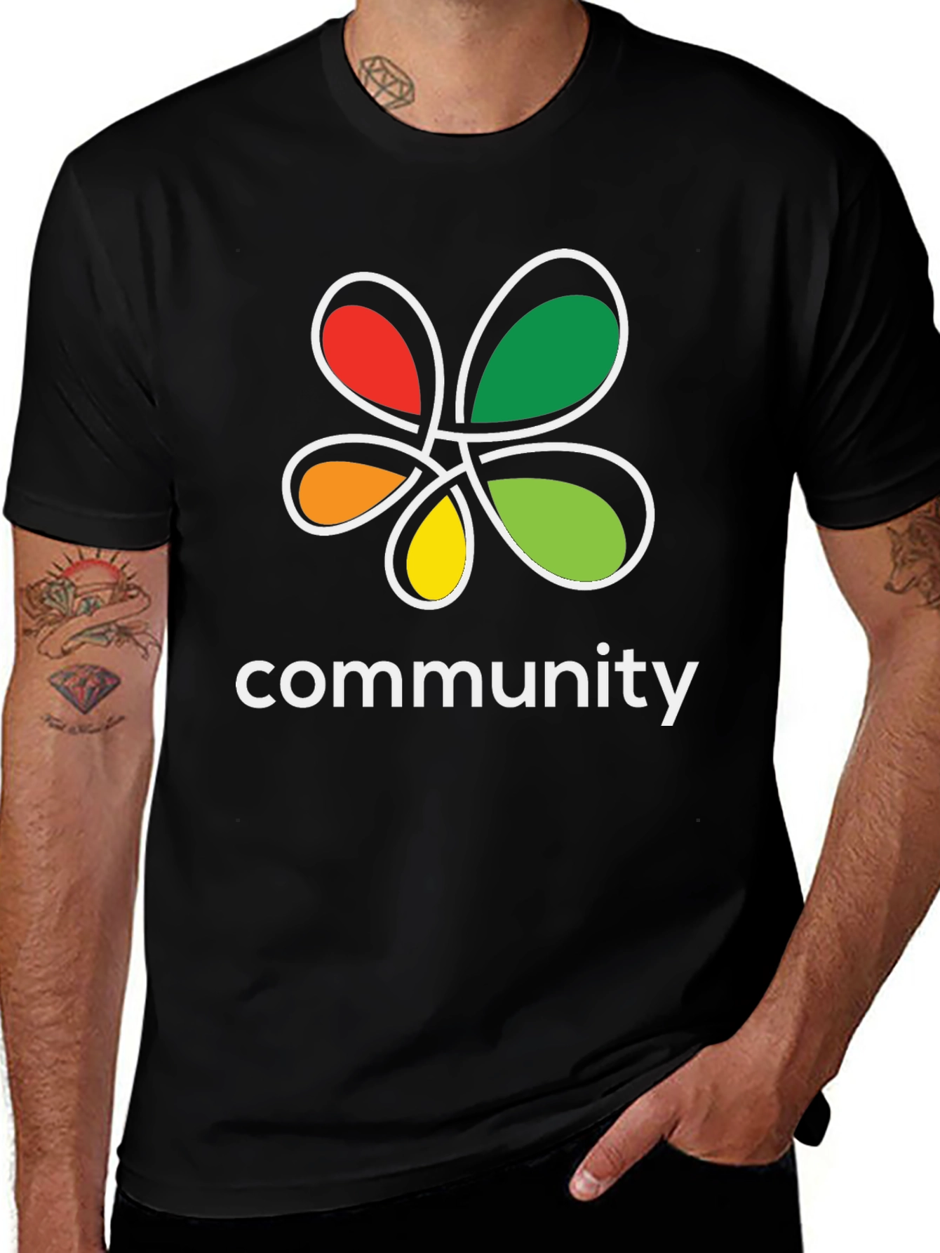 Variant 18 of Community Graphic T-Shirt - Black