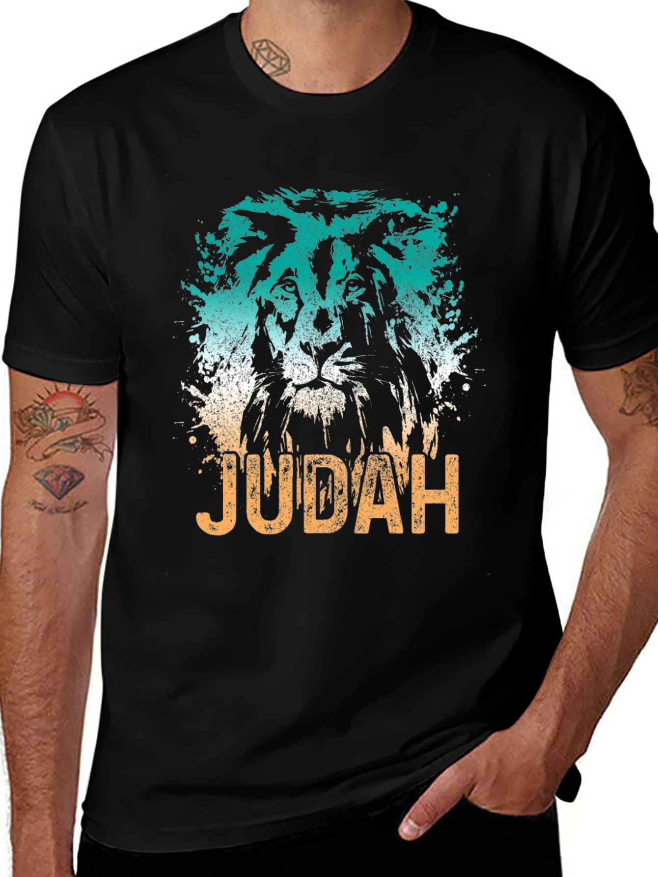 Variant 4 of Judah Lion Graphic Tee - Soft Cotton Blend