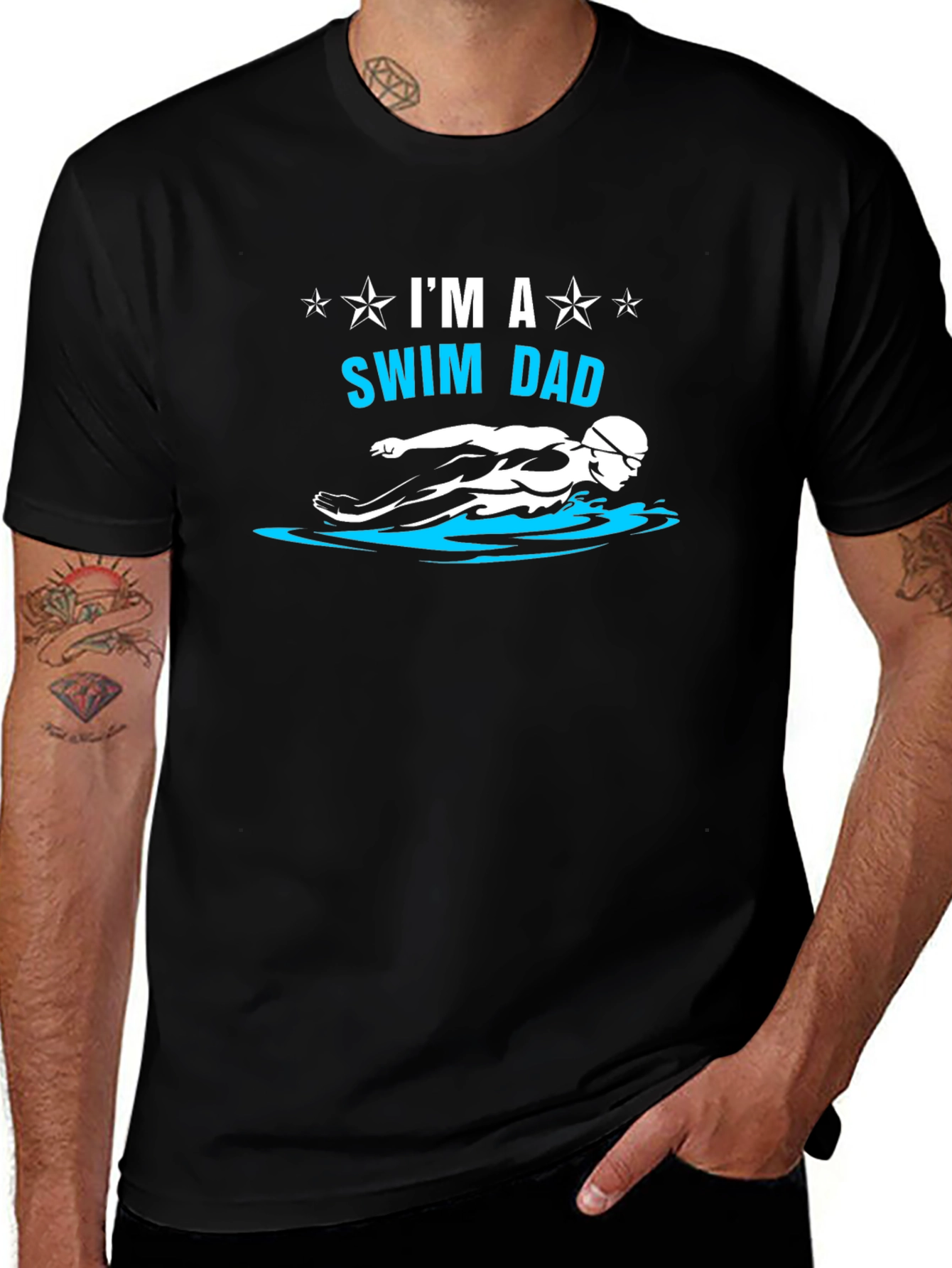 Variant 8 of Swim Dad T-Shirt - Gift for Swimmer Dads
