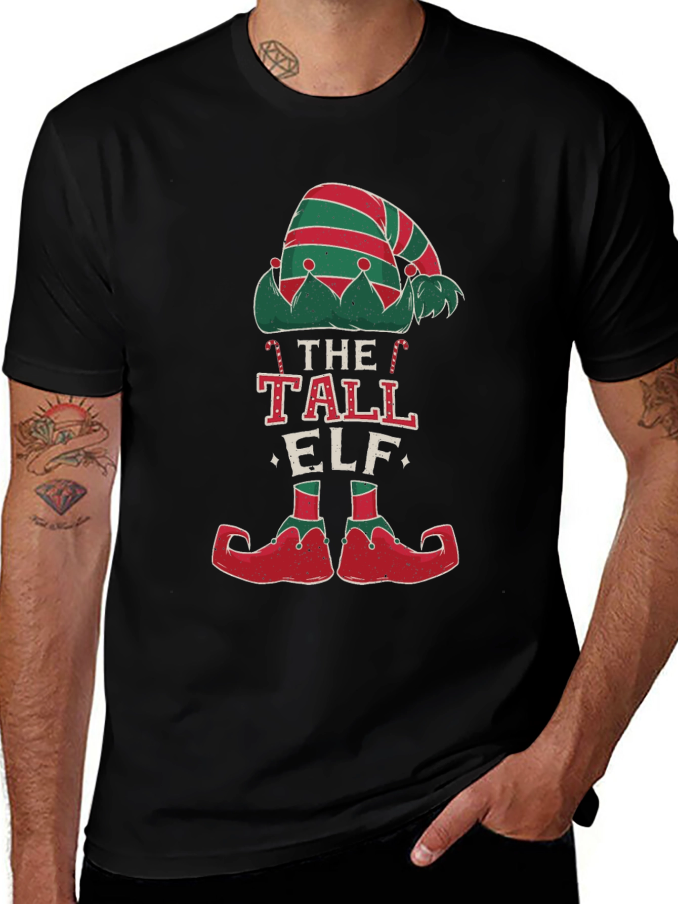 The Tall Elf Christmas T-Shirt