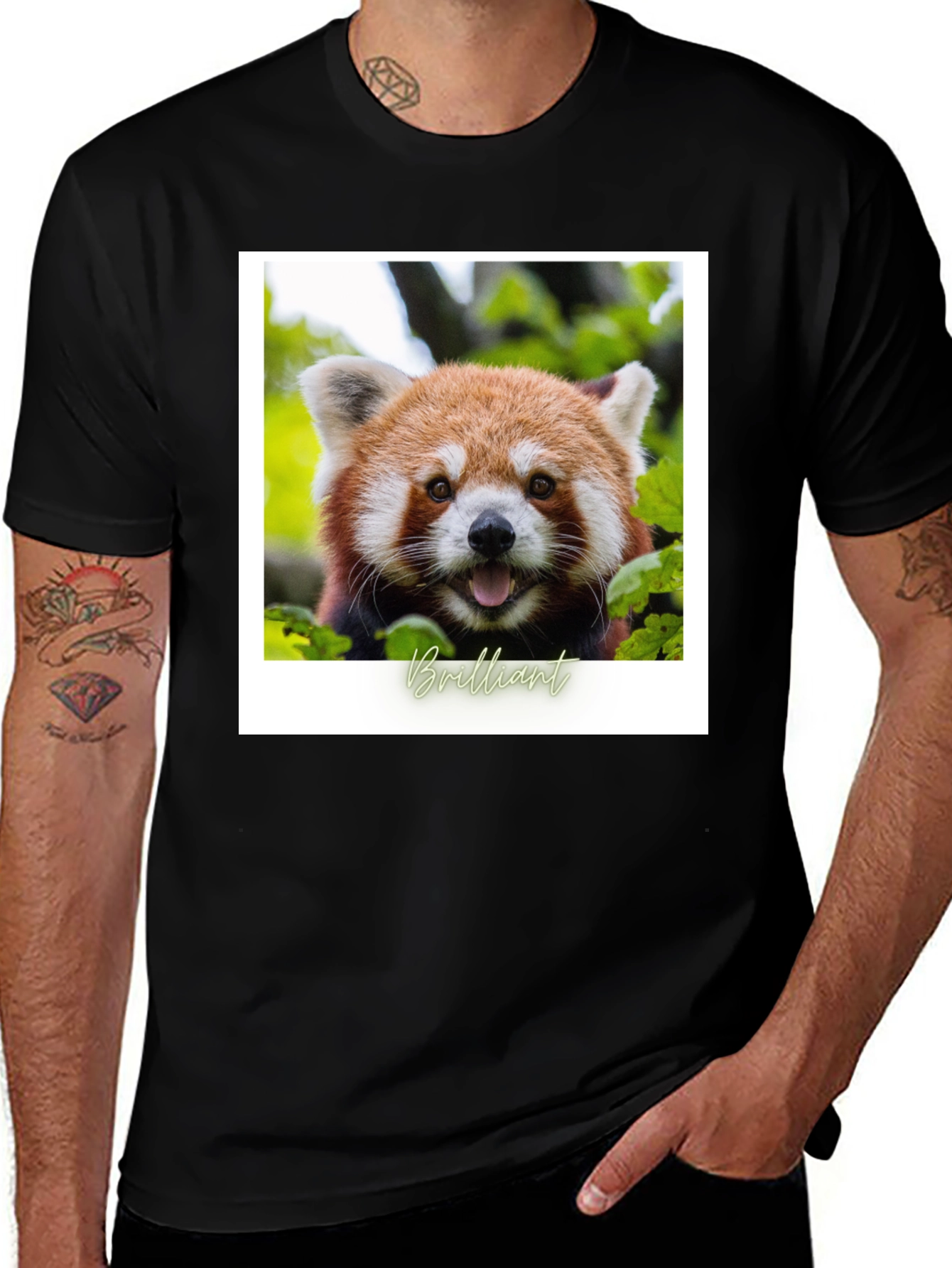 Variant 12 of Red Panda Brilliant T-Shirt -  Unique Graphic Tee