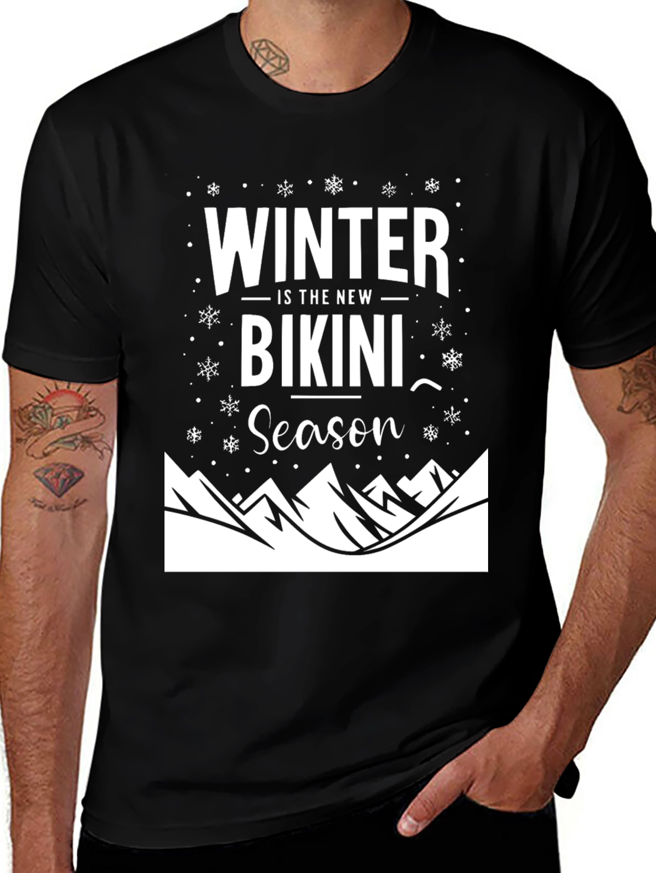 Variant 24 of Winter is the New Bikini Season Graphic Tee