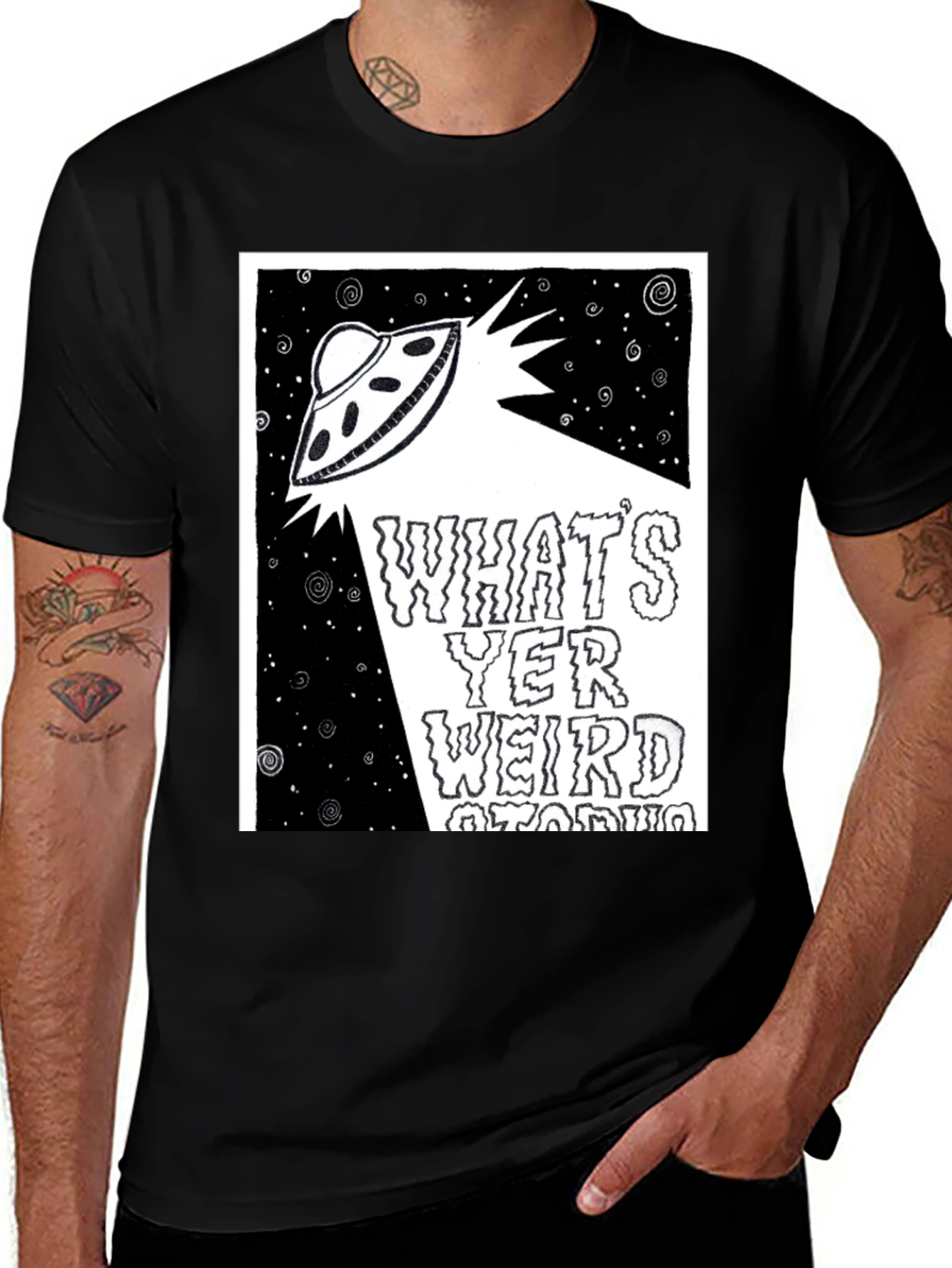 Variant 9 of UFO Graphic Tee - What's Yer Weird Story?