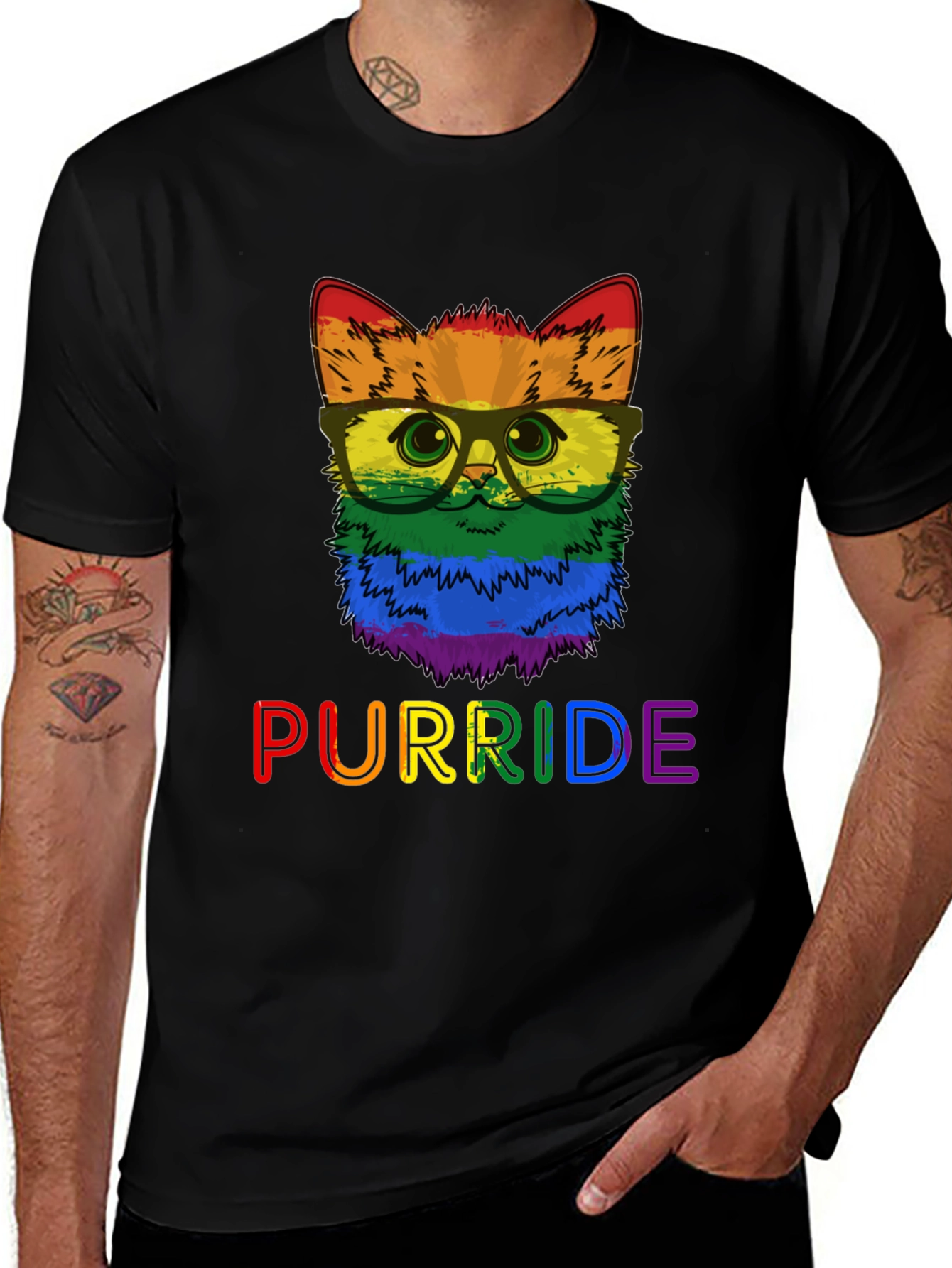 Purride Pride LGBTQ Cat T-Shirt