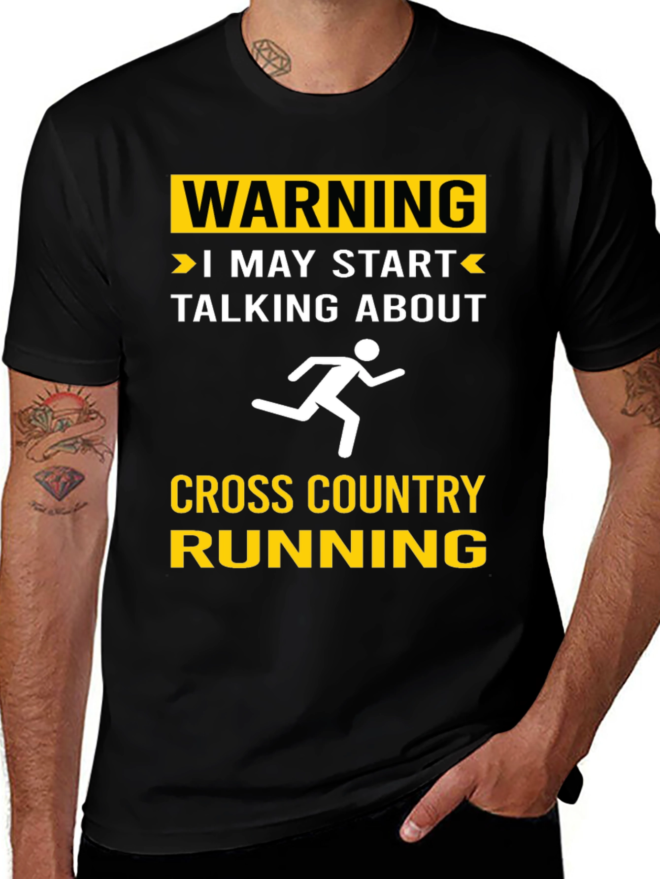 Variant 18 of Warning Cross Country Running T-Shirt