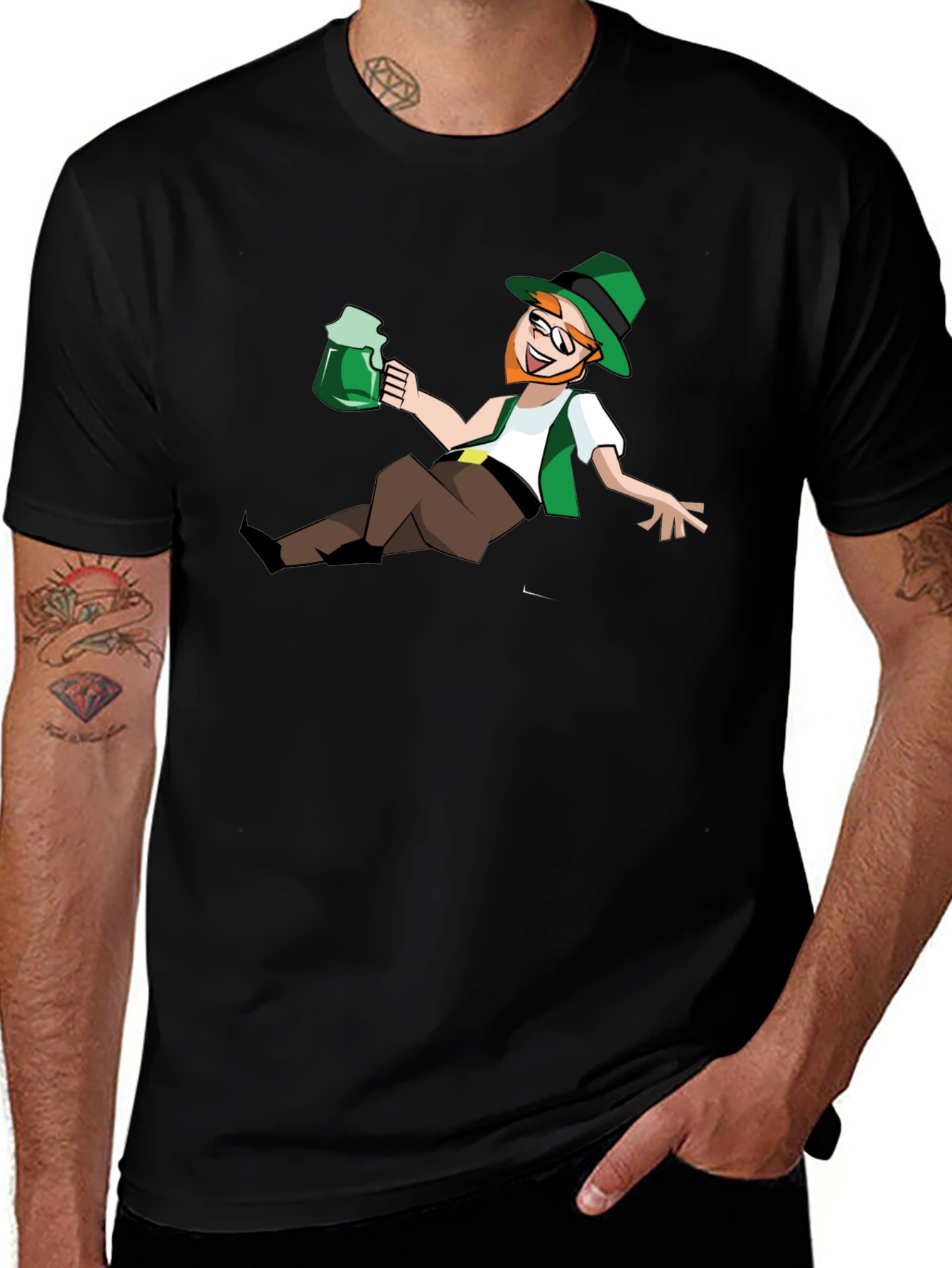 Variant 13 of St. Patrick's Day Leprechaun Beer T-Shirt