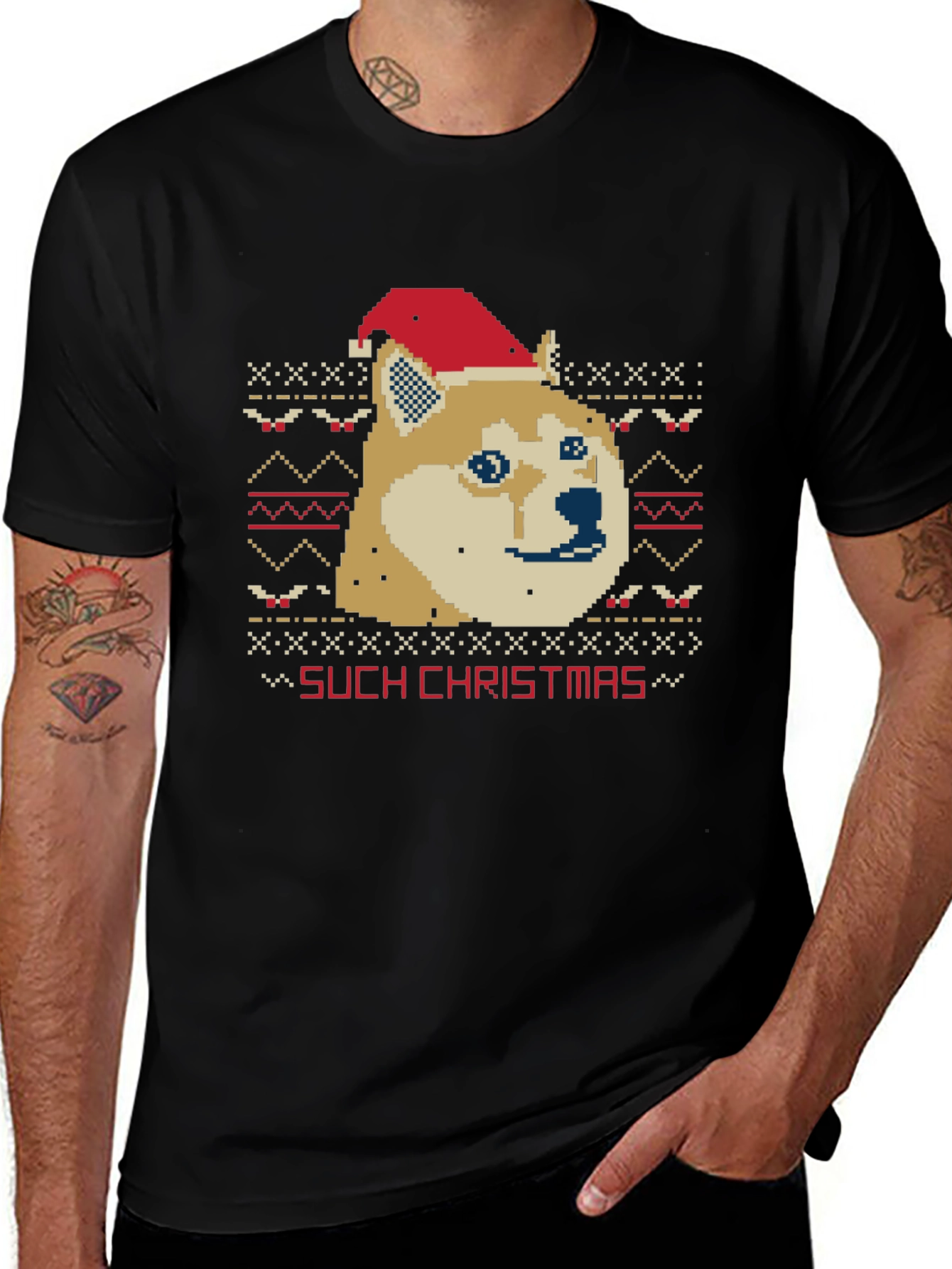 Such Christmas Doge Ugly Christmas Sweater T-Shirt