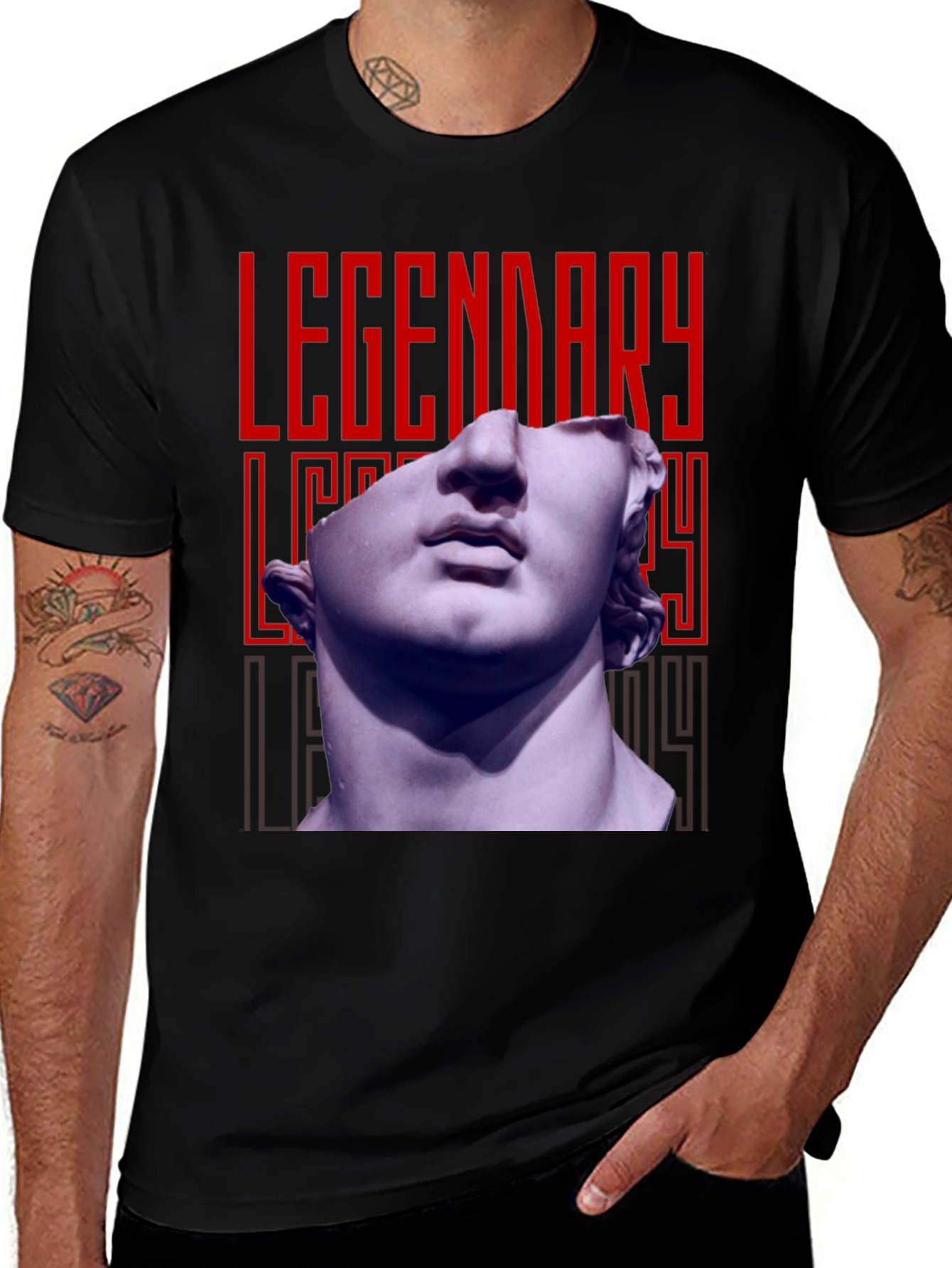 Black Legendary Bust Graphic Tee main image