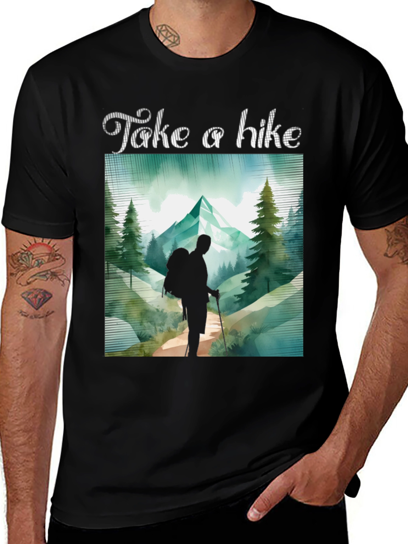 Variant 9 of Take a Hike Graphic Tee - Adventure Awaits!
