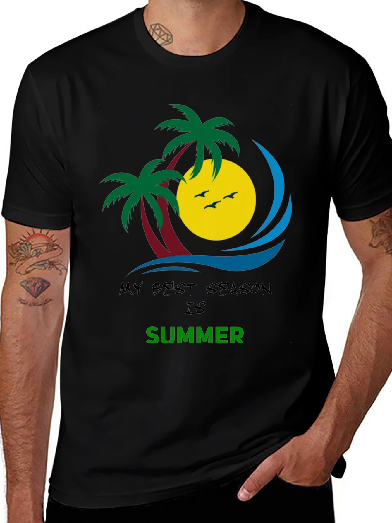 Variant 20 of Summer Season Graphic T-Shirt