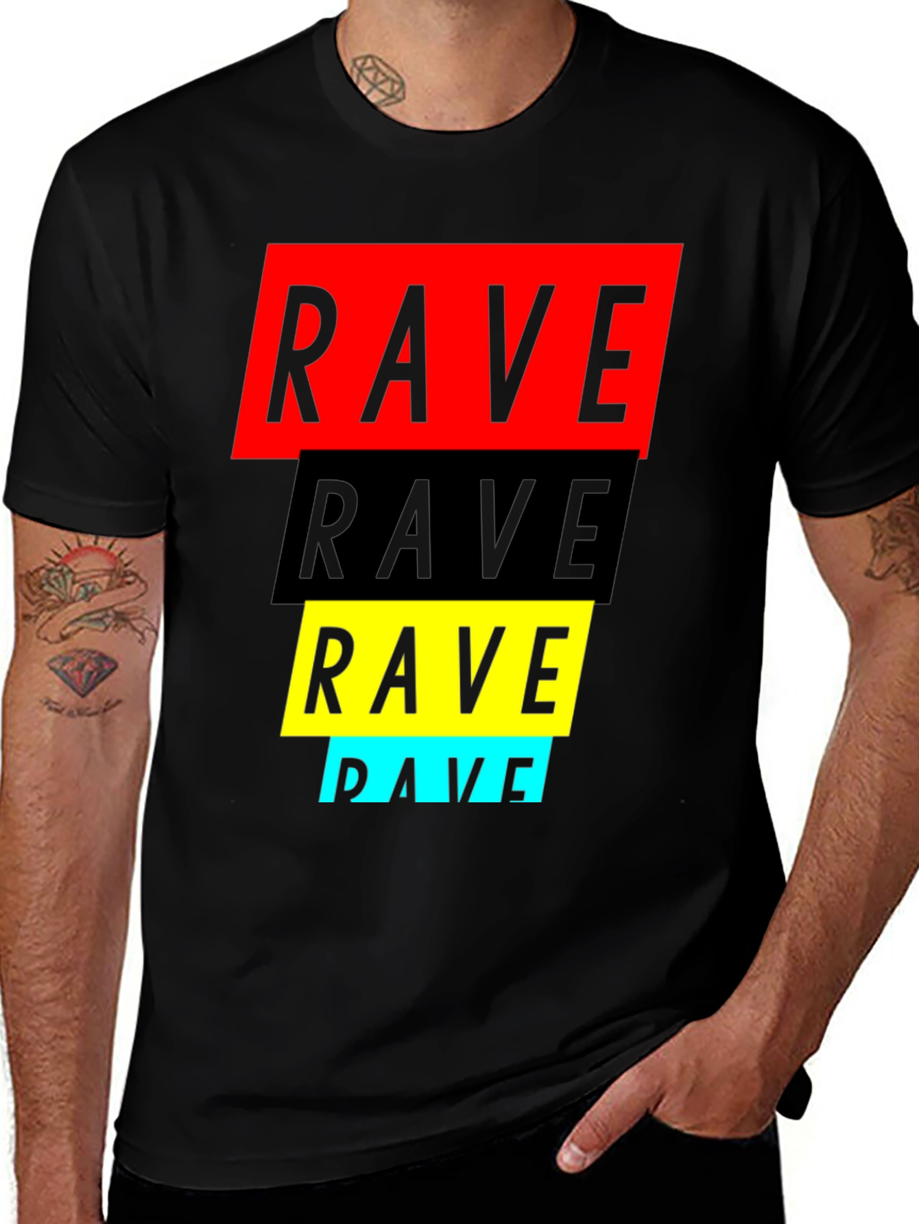 Variant 14 of Rave Graphic Tee - Vibrant Clubbing T-Shirt