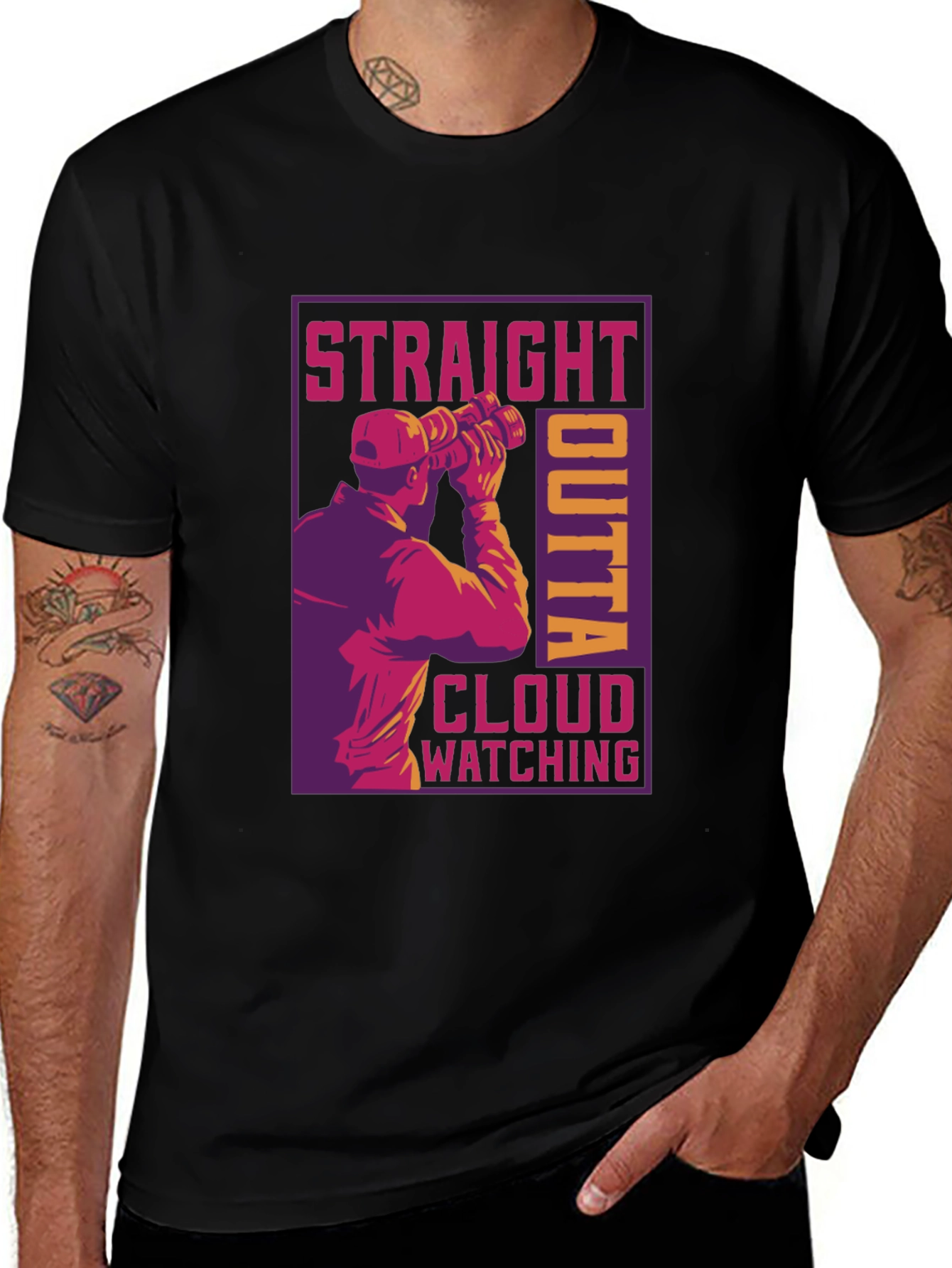 Variant 16 of Straight Outta Cloud Watching T-Shirt