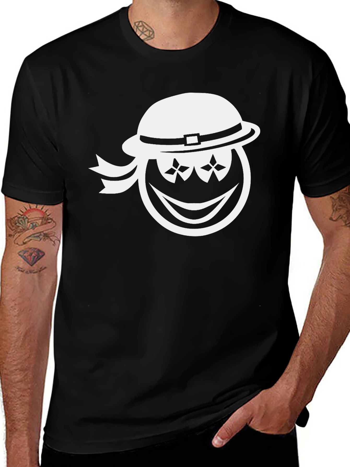 Variant 6 of Smiley Face Tee - Hat & Stars