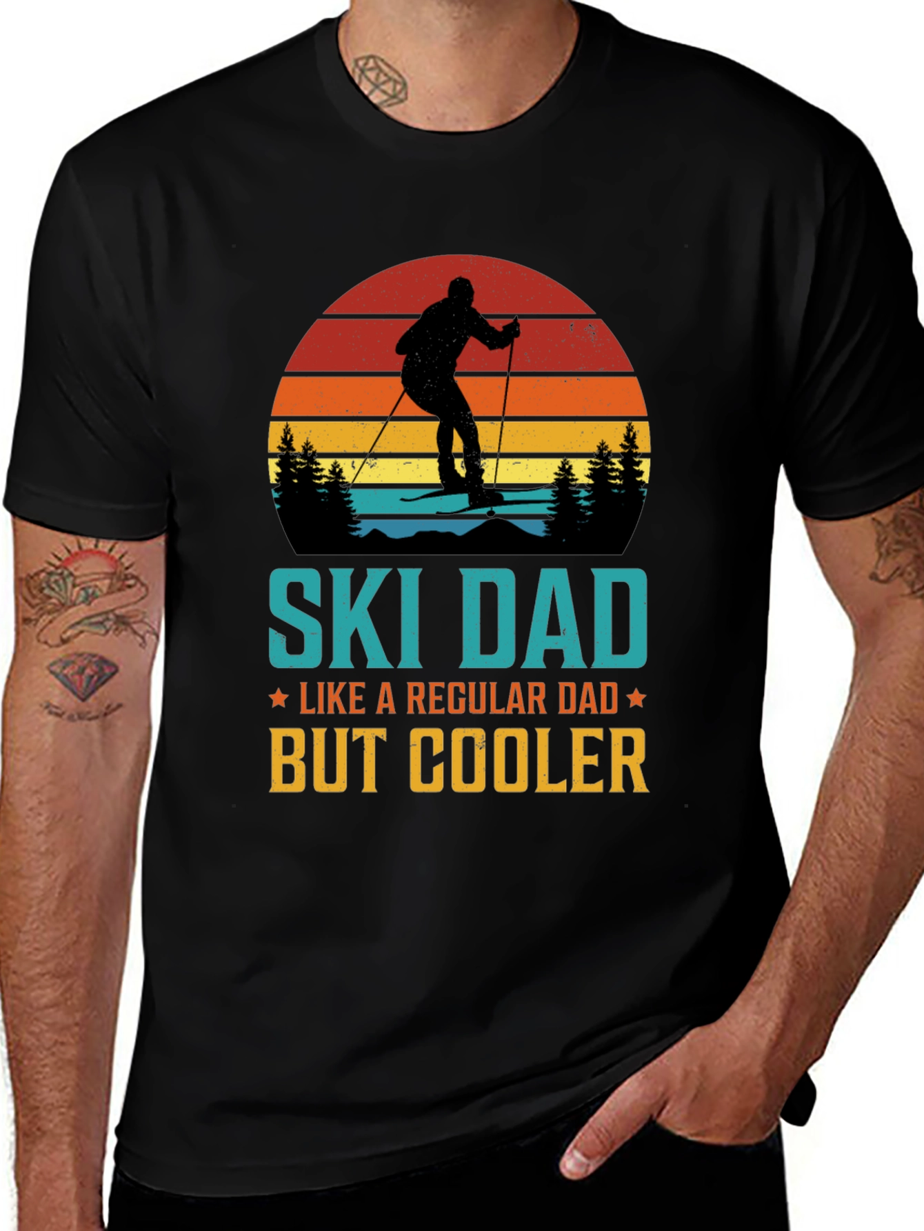 Variant 5 of Ski Dad T-Shirt: Regular Dad, But Cooler!