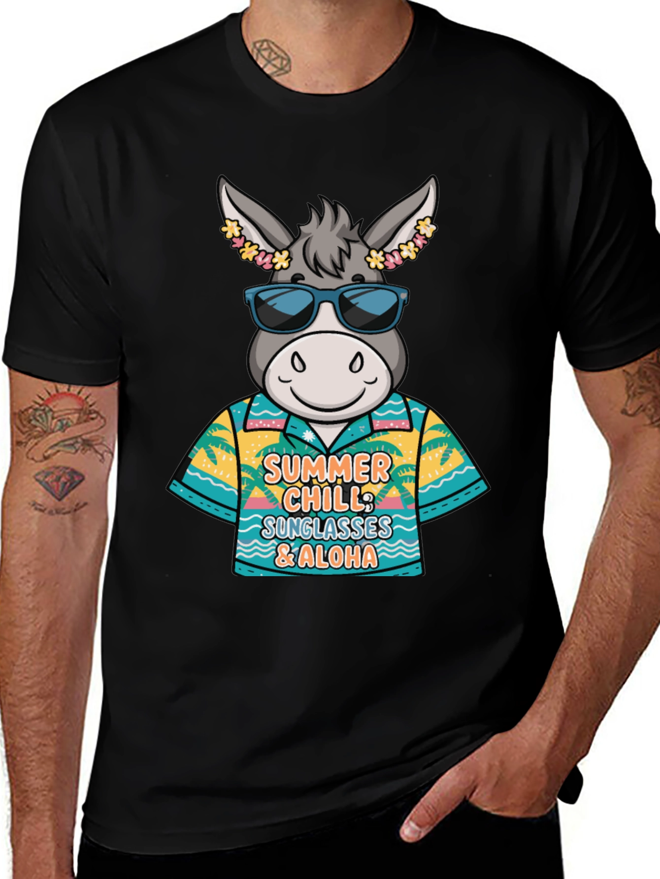 Variant 12 of Summer Chill Donkey T-Shirt