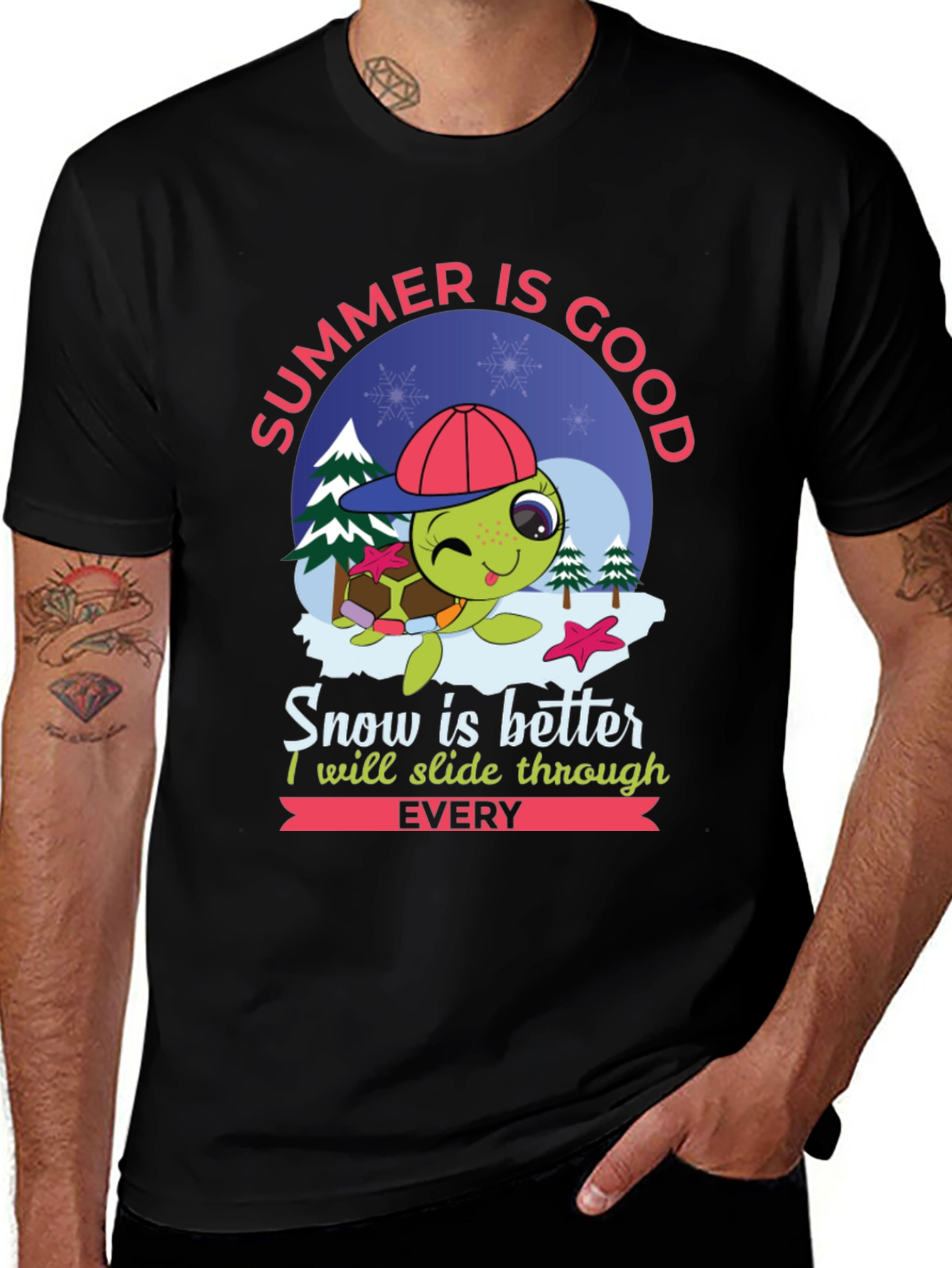 Variant 14 of Summer is Good Turtle T-Shirt