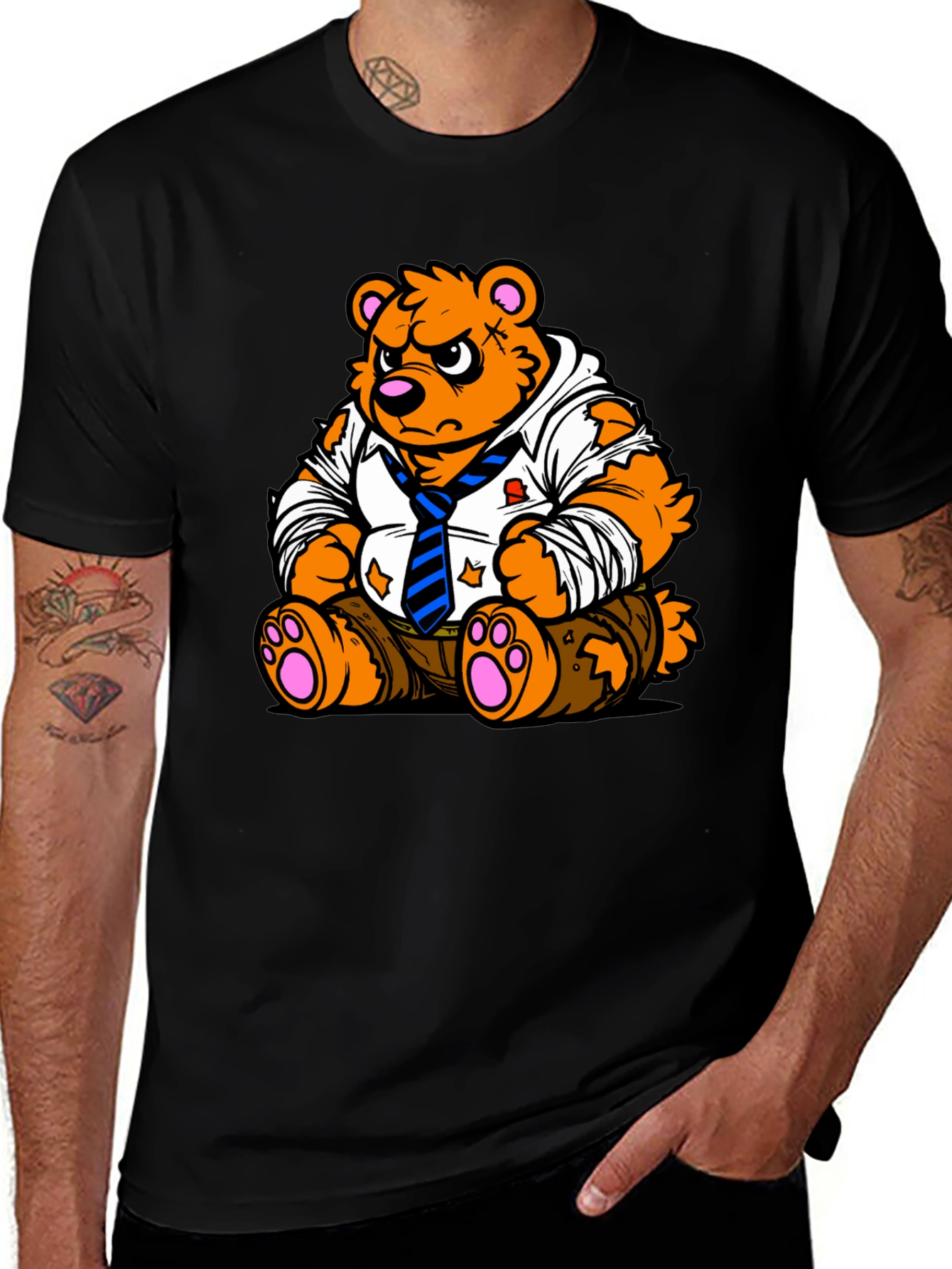 Variant 26 of Cool Bear Cartoon Graphic Tee