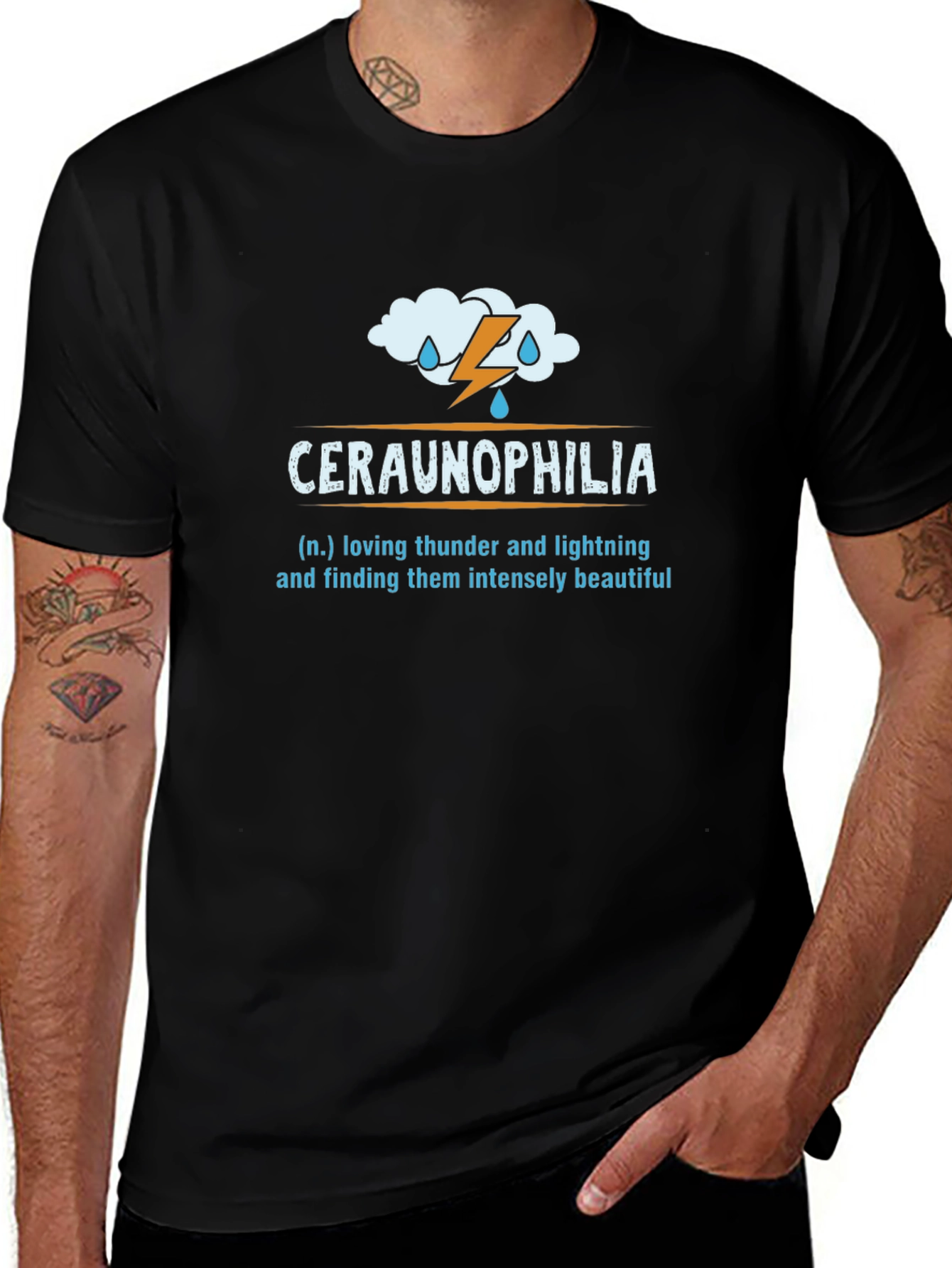 Variant 2 of Ceraunophilia Thunder & Lightning Lover Graphic Tee