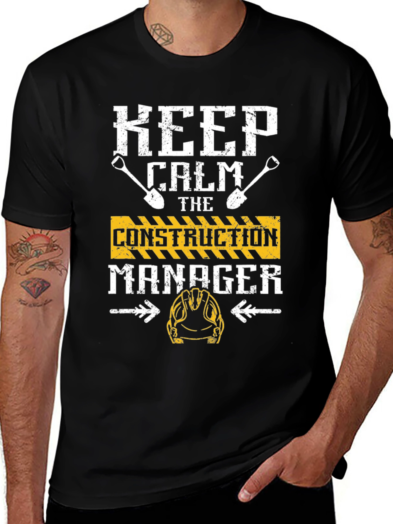 Variant 3 of Keep Calm Construction Manager T-Shirt