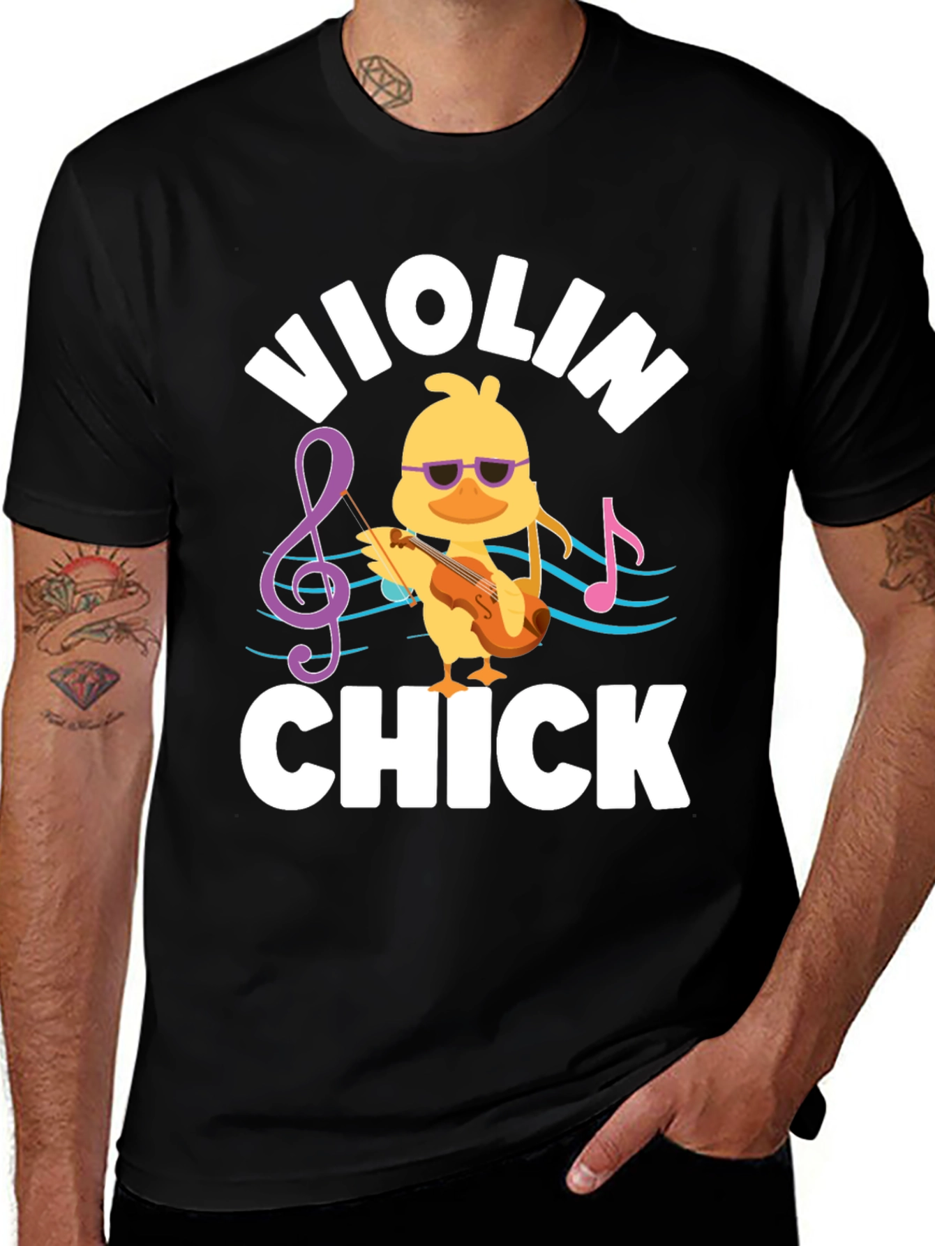 Variant 19 of Violin Chick Graphic T-Shirt