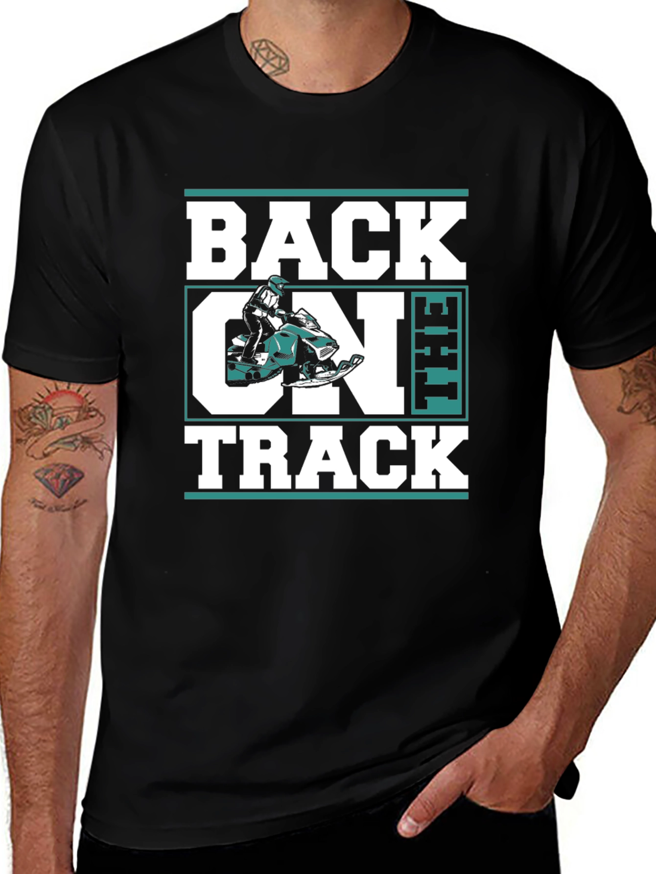Variant 3 of Back On The Track Graphic Tee