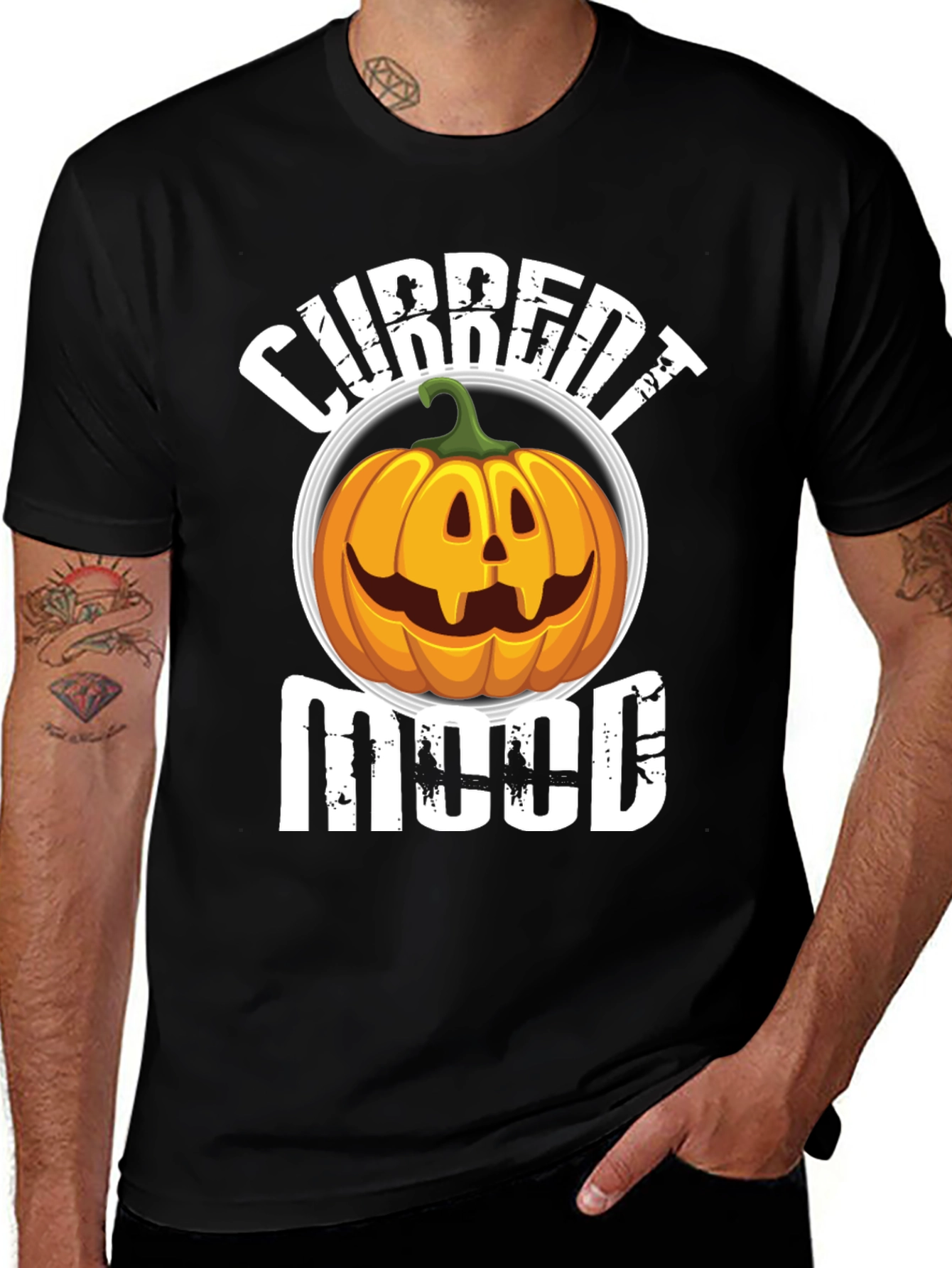 Variant 18 of Current Mood Pumpkin Halloween T-Shirt