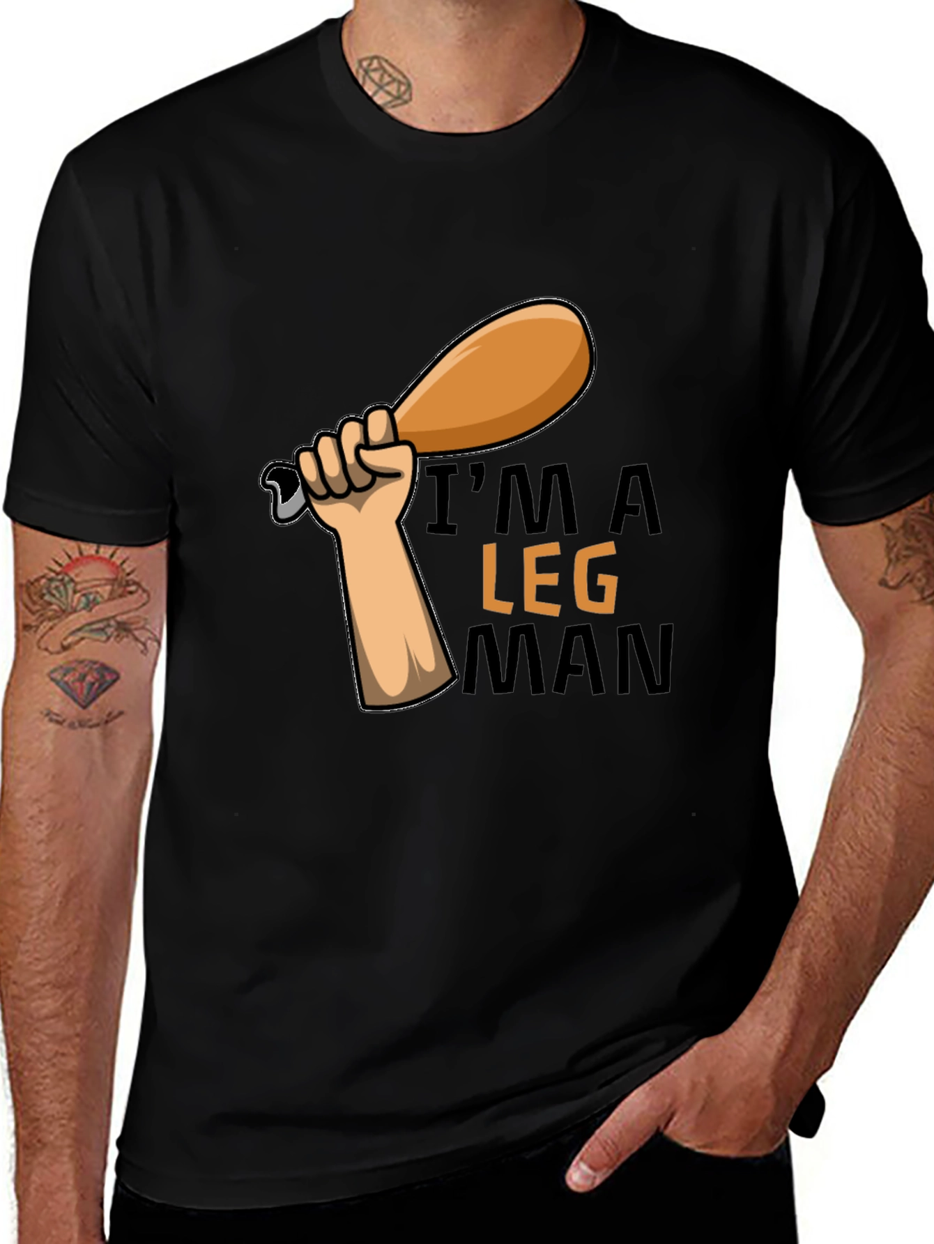 Variant 21 of I'm a Leg Man T-Shirt Funny Chicken Meat Lover Tee