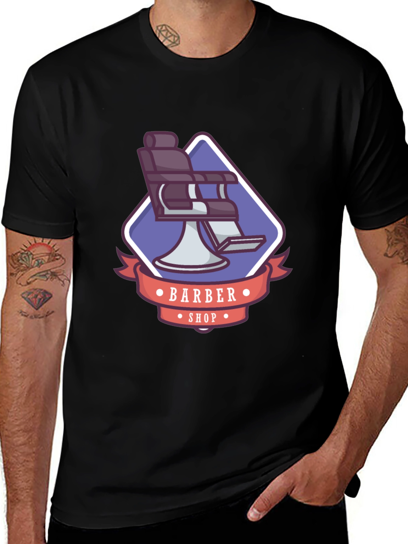 Variant 9 of Barber Shop Graphic T-Shirt - Stylish and Comfortable