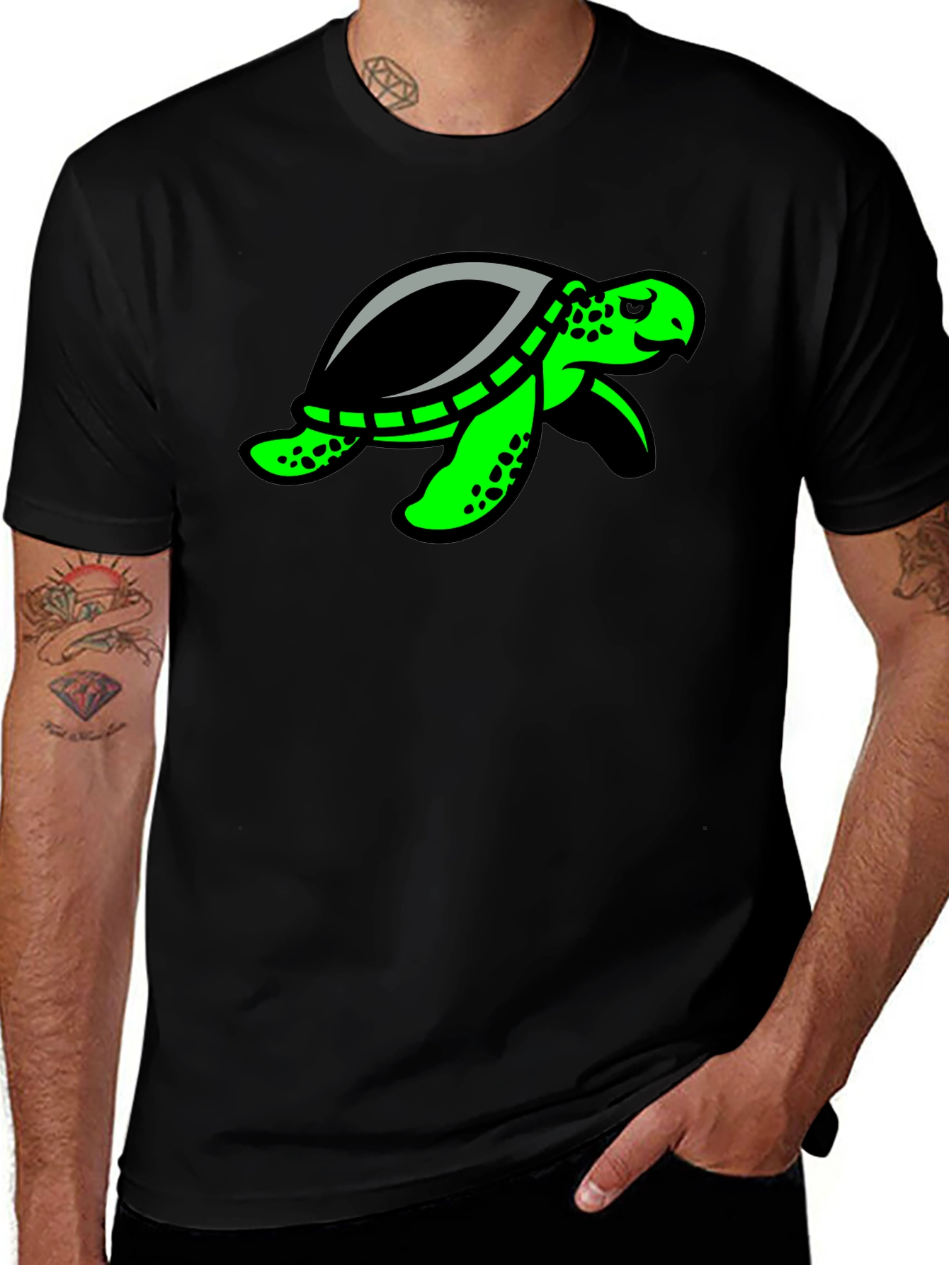 Variant 10 of Turtle Graphic T-Shirt - Fun & Stylish!