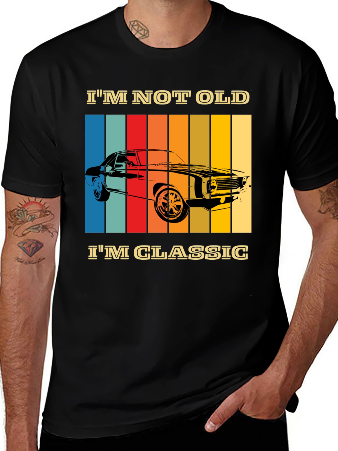 Variant 5 of I'm Not Old I'm Classic Car Graphic T-Shirt