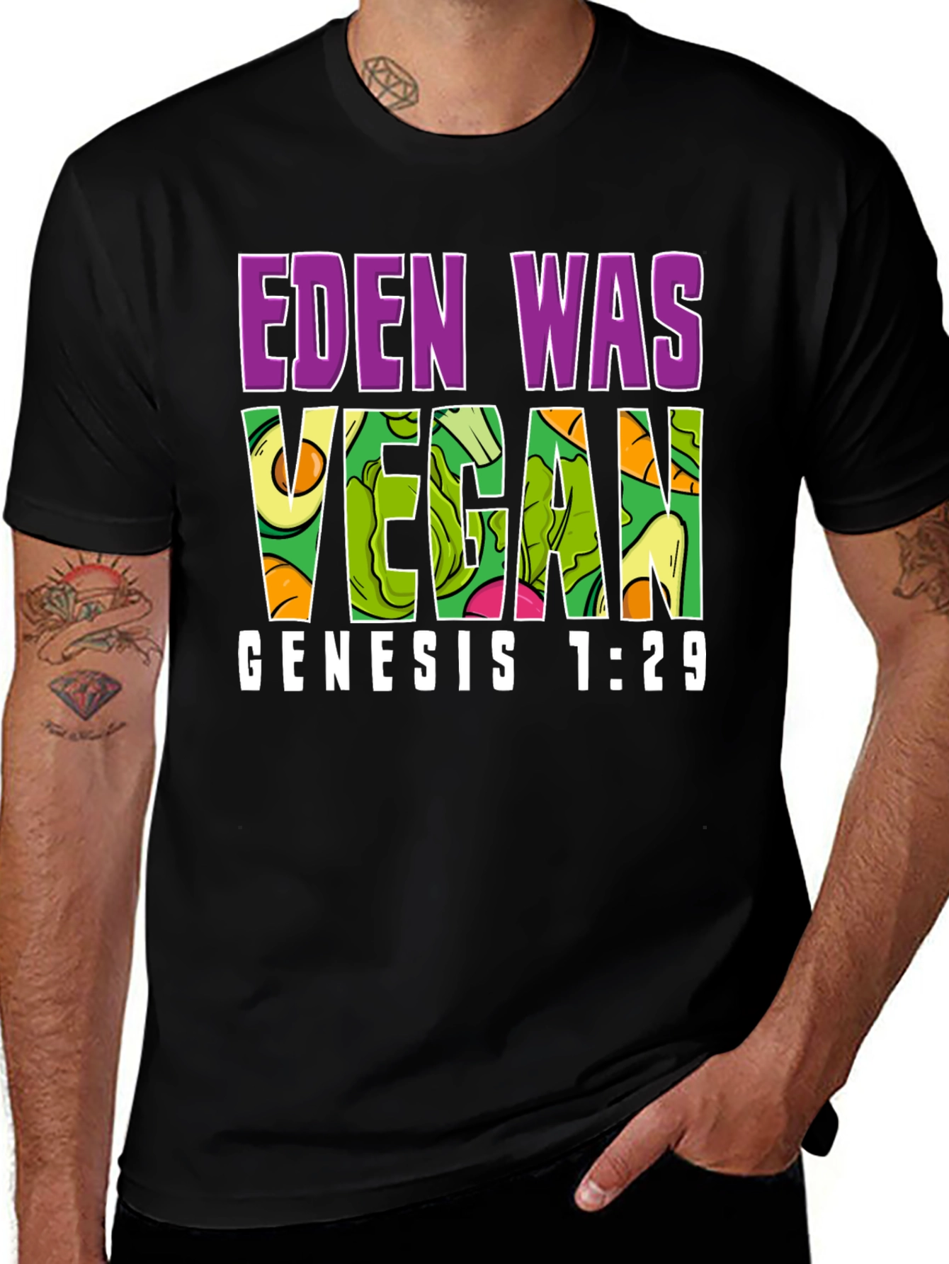 Variant 8 of Eden Was Vegan T-Shirt
