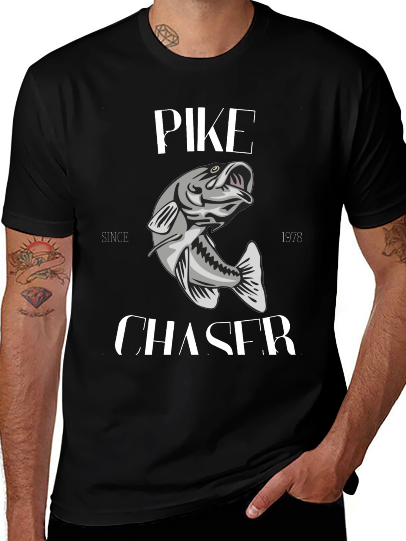 Variant 10 of Pike Chaser T-Shirt - Fishing Graphic Tee