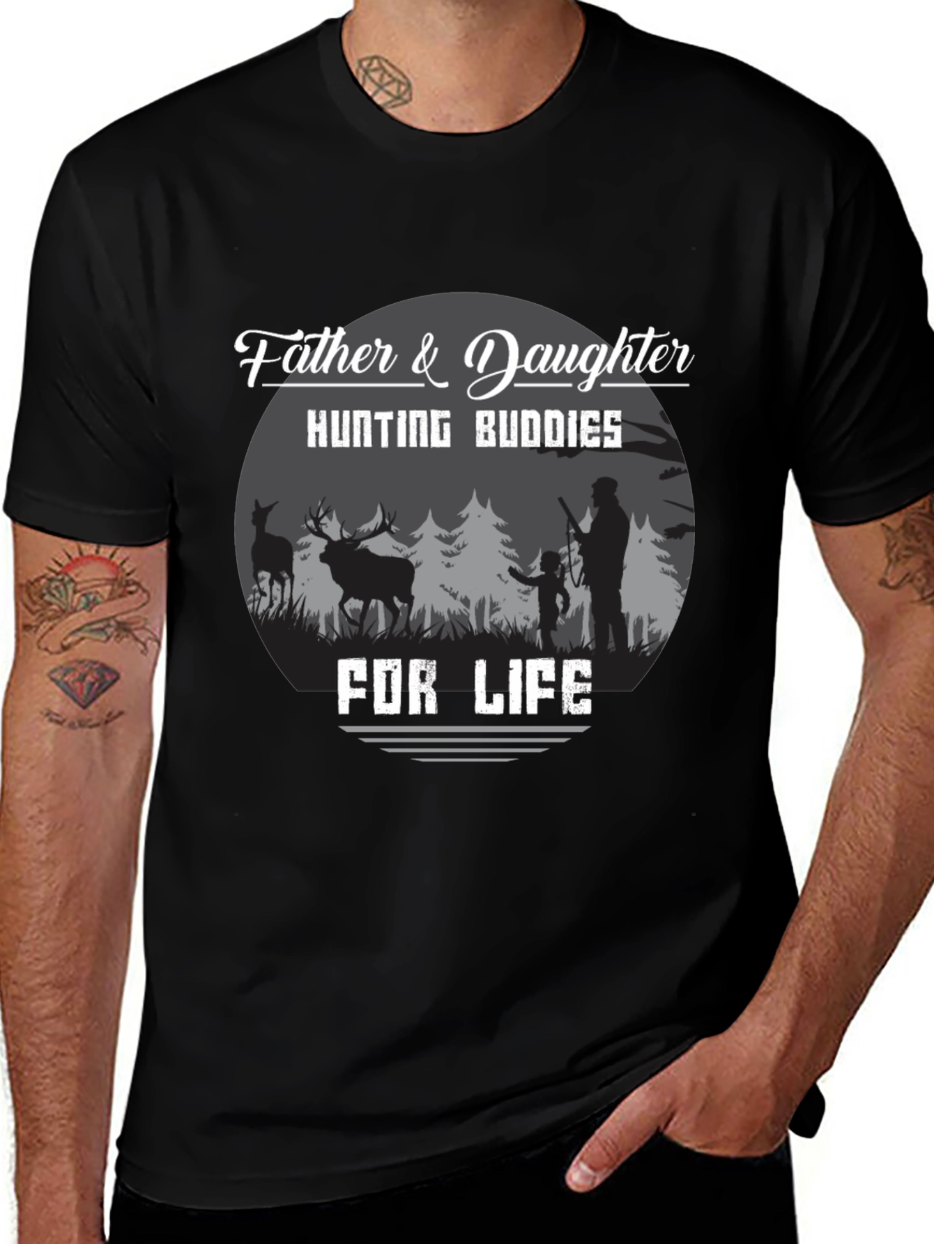 Father & Daughter Hunting Buddies T-Shirt