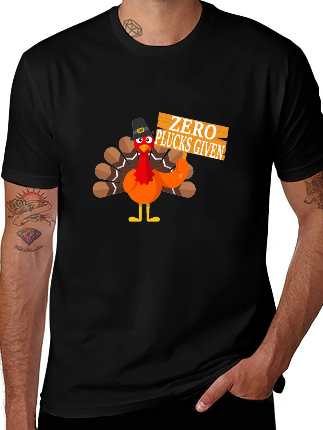 Variant 29 of Zero Plucks Given Turkey Thanksgiving T-Shirt