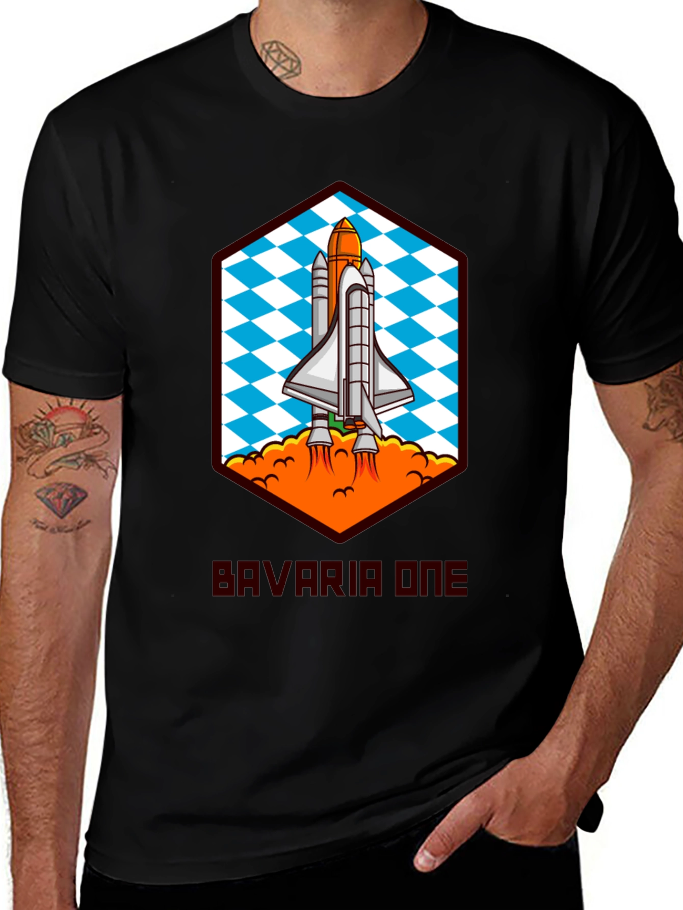 Variant 26 of Bavaria One Space Shuttle T-Shirt
