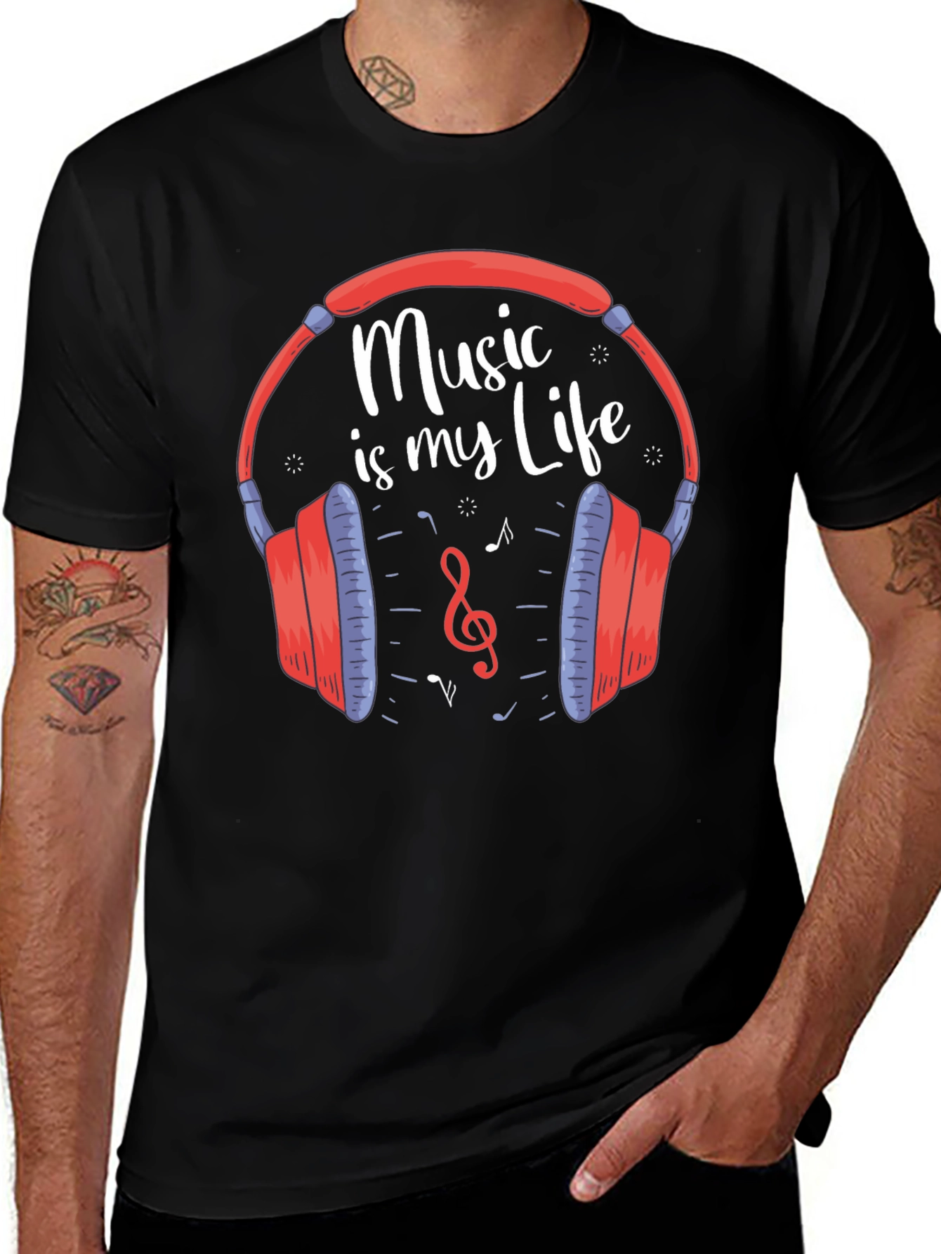 Variant 28 of Music is My Life T-Shirt
