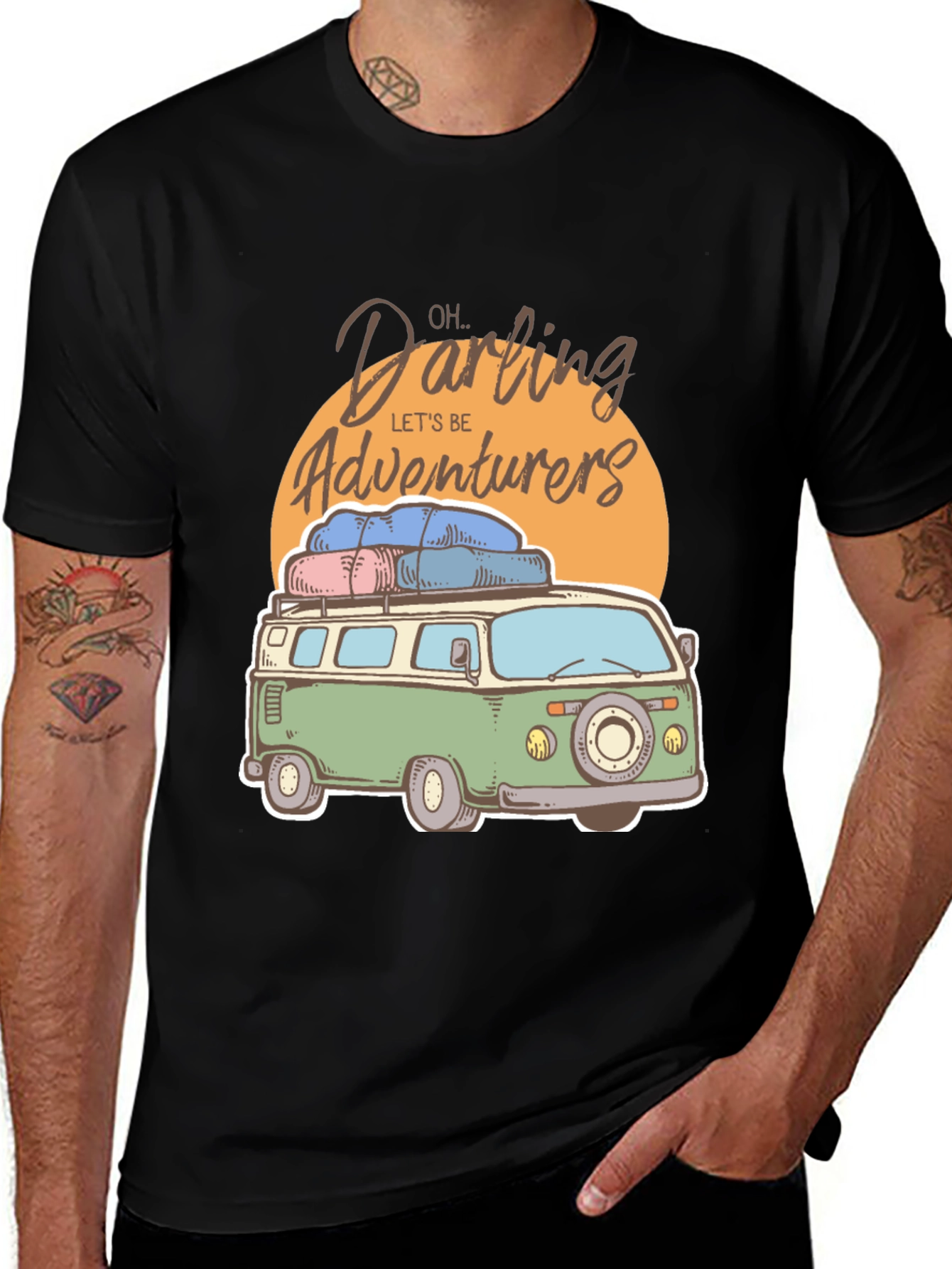 Adventure Van Graphic Tee - Darling, Let's Be Adventurers T-Shirt