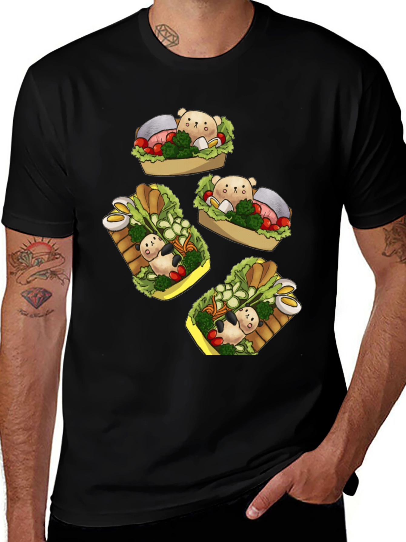 Variant 9 of Cute Cartoon Food T-Shirt