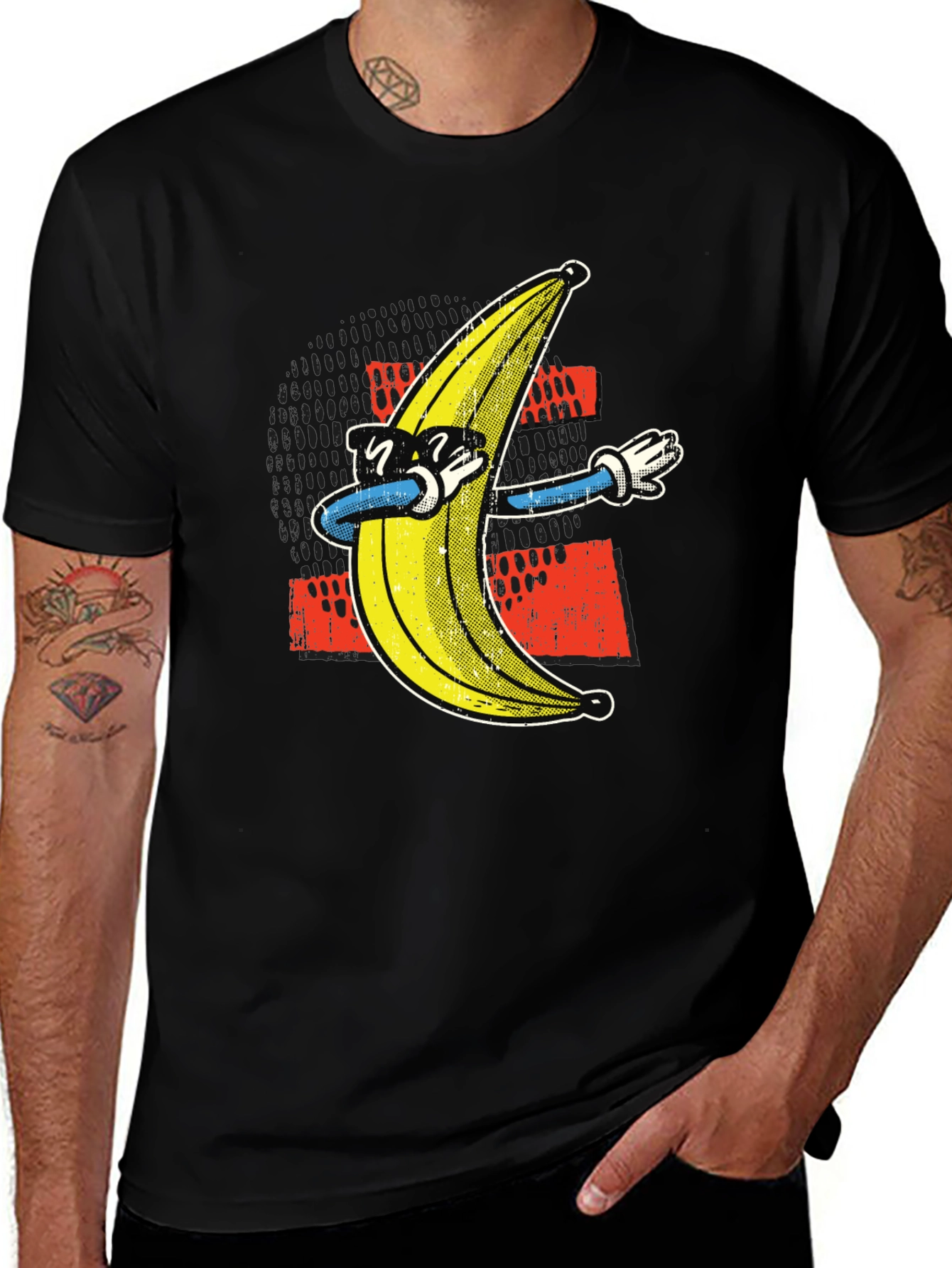 Variant 2 of Dabbing Banana Graphic Tee - Funny Trendy T-Shirt