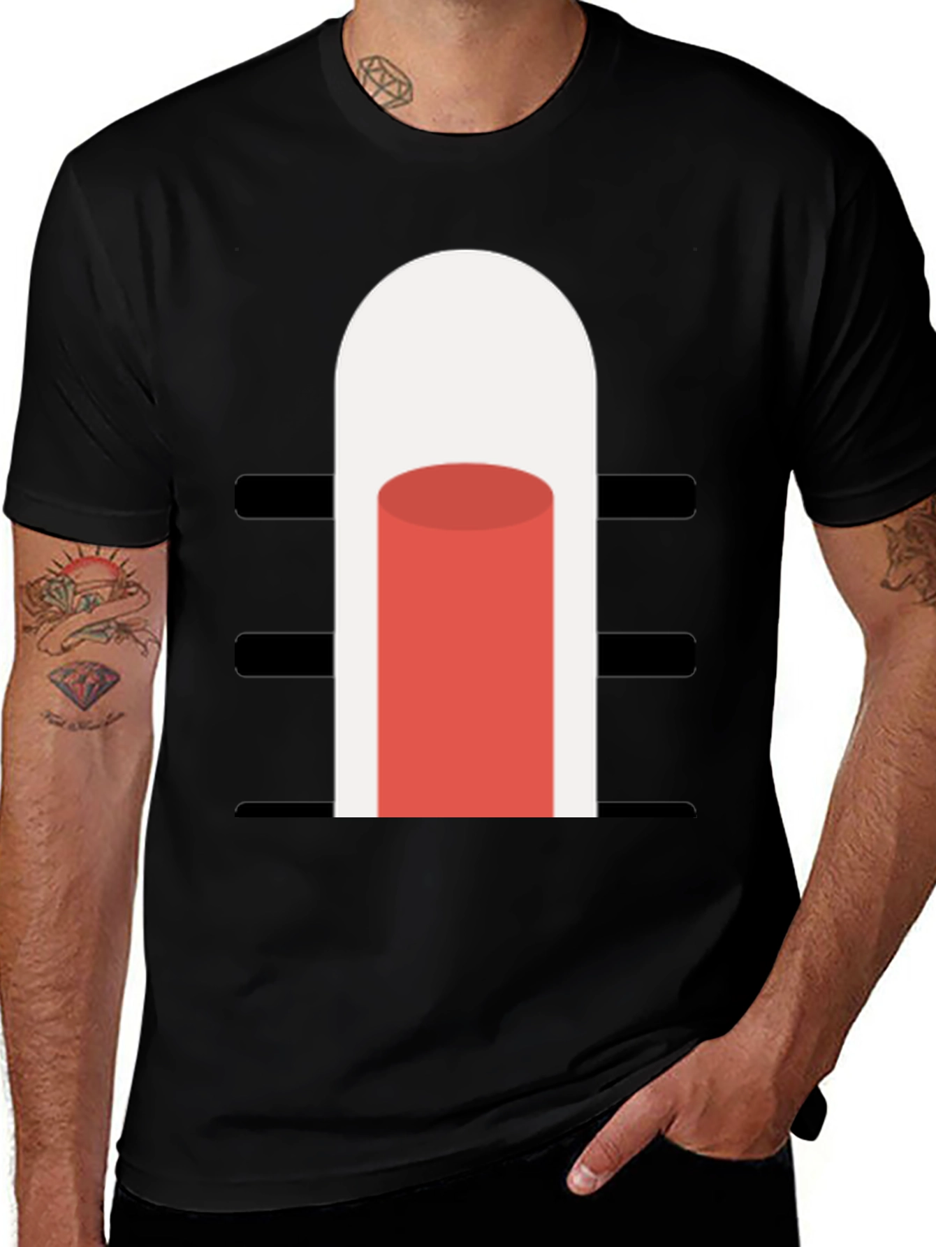 Variant 3 of Modern Graphic Tee - Minimalist Design