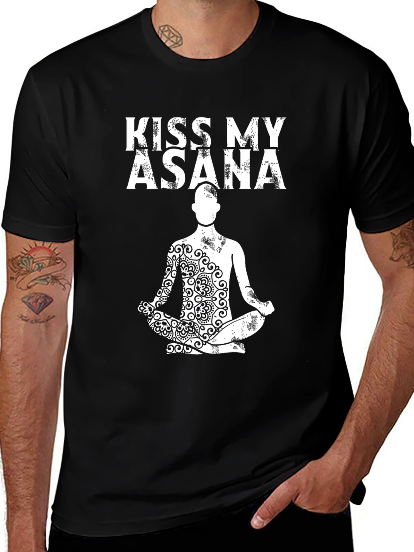 Variant 21 of Kiss My Asana Yoga T-Shirt - Zen Meditation Apparel