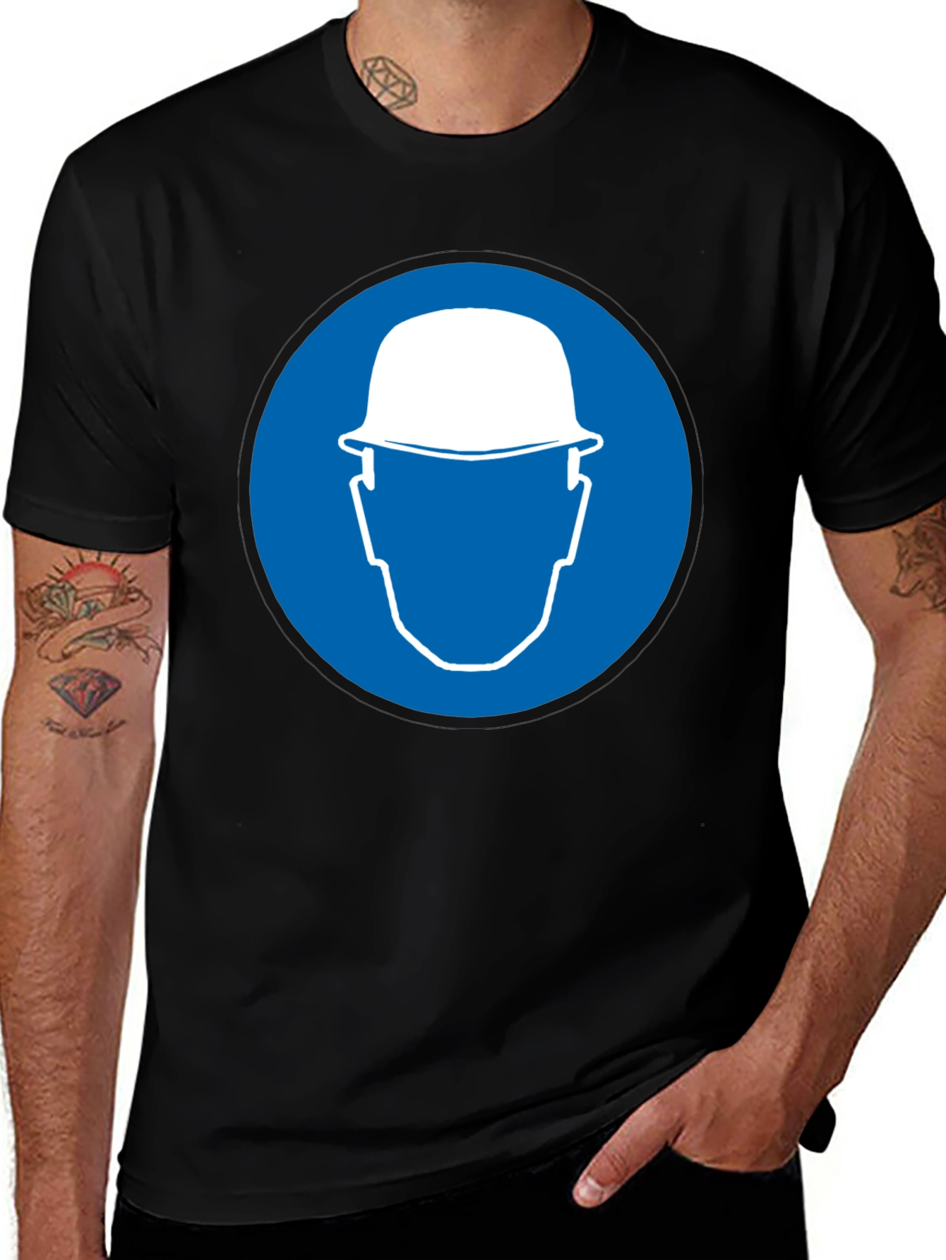 Variant 25 of Hard Hat T-Shirt - Safety First Tee
