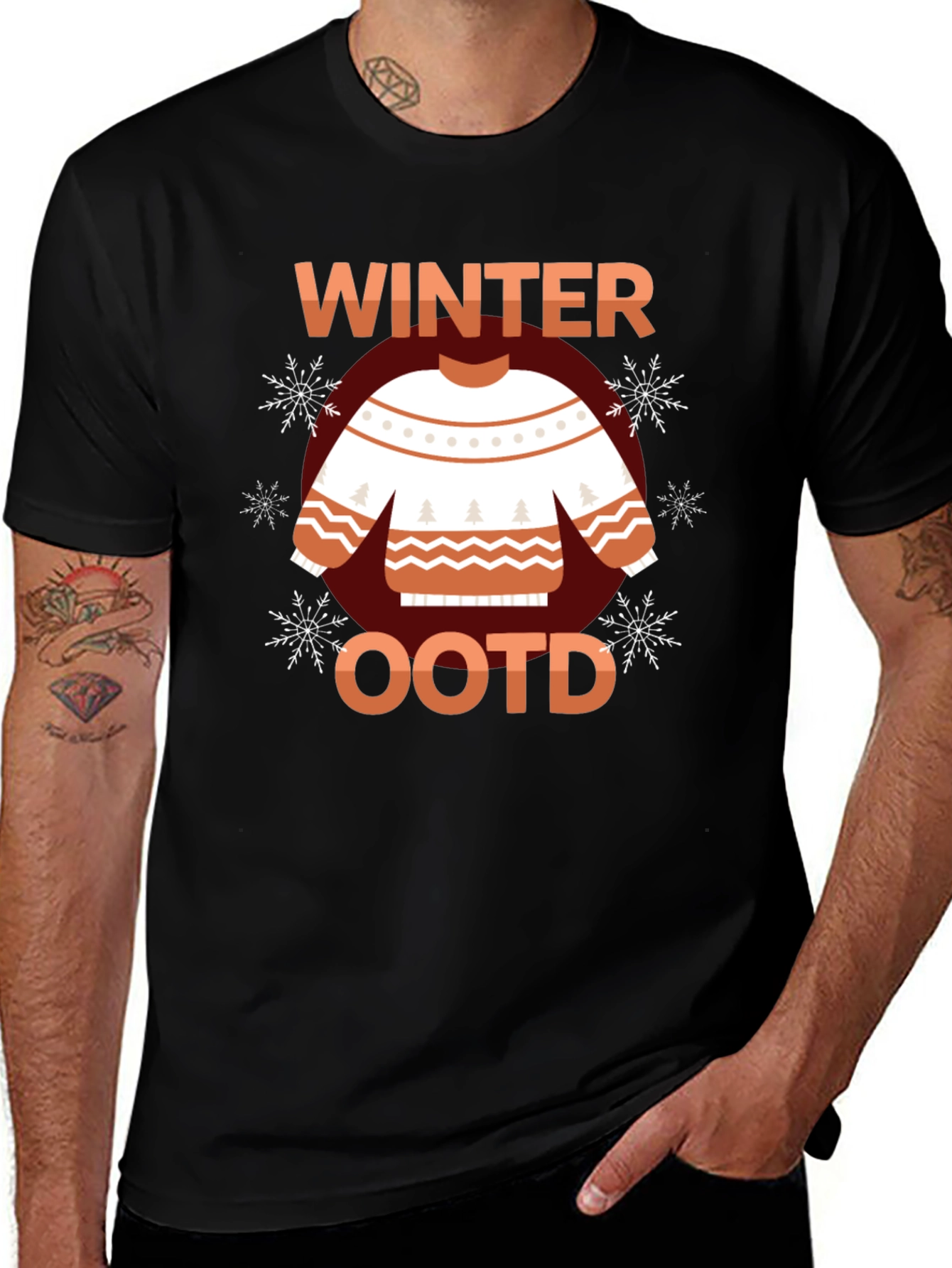 Variant 22 of Winter OOTD Graphic Tee - Holiday Season Apparel