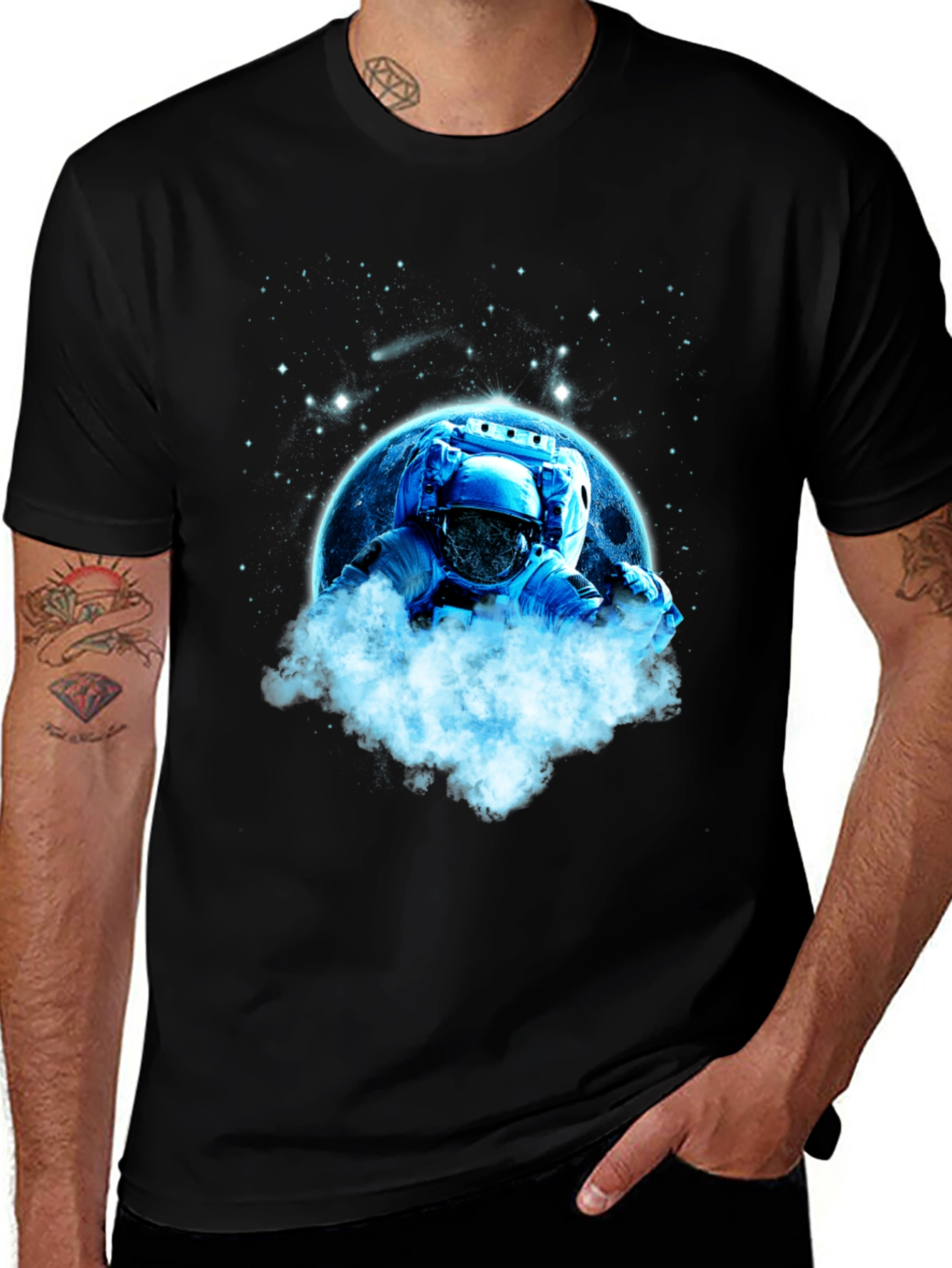 Variant 14 of Astronaut in Space T-Shirt