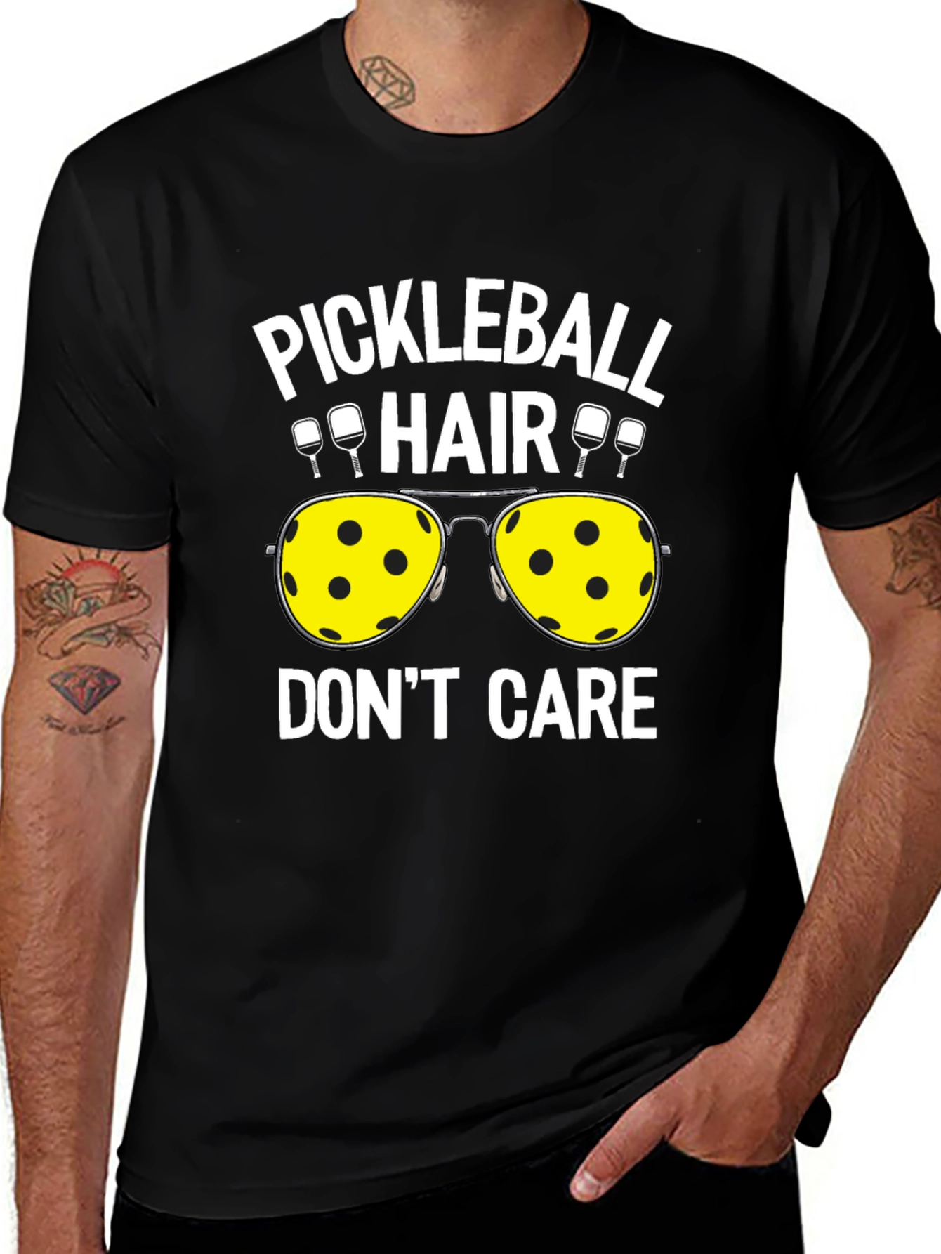 Variant 30 of Pickleball Hair Don't Care T-Shirt