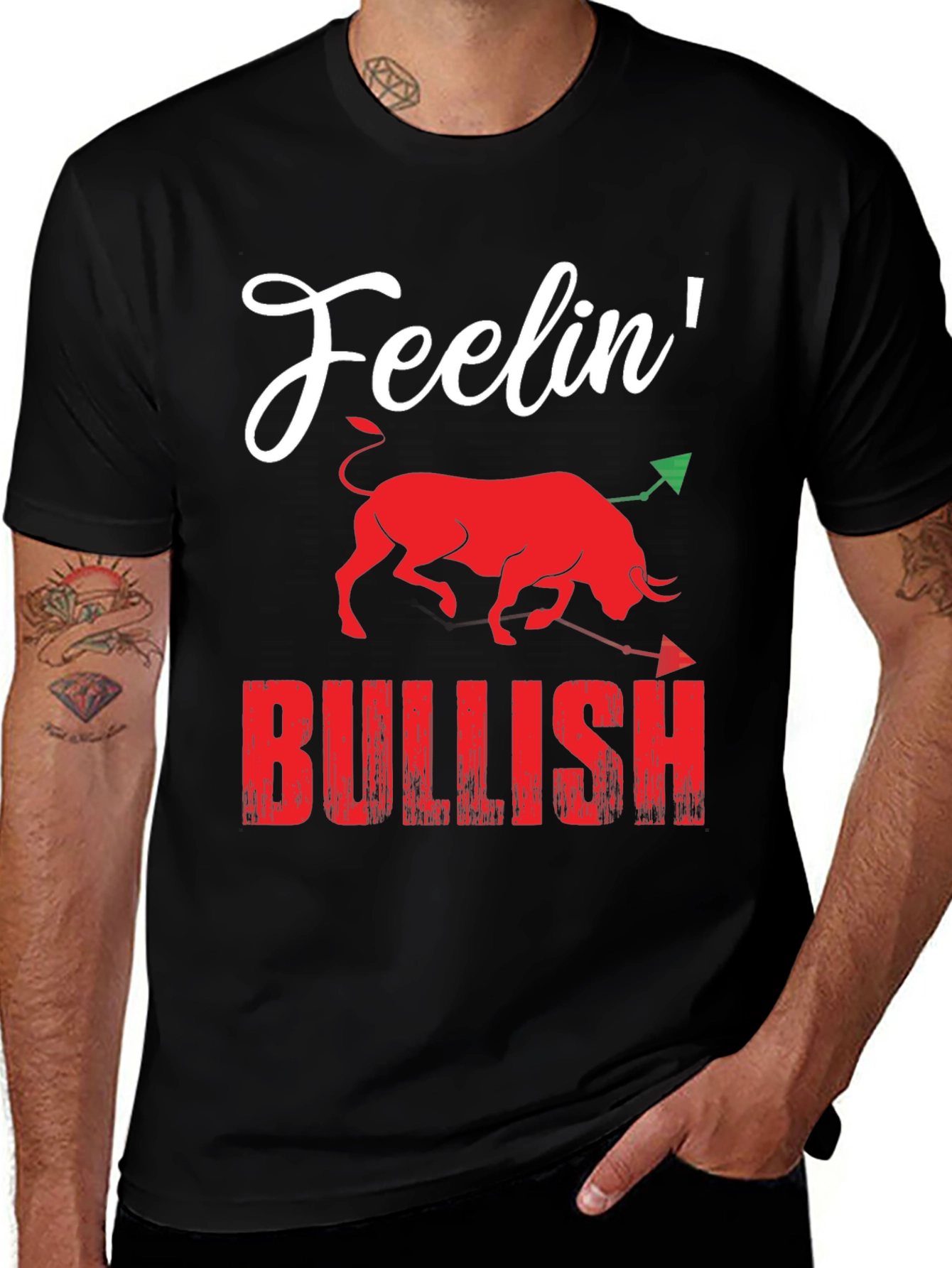 Variant 28 of Feelin' Bullish Graphic T-Shirt