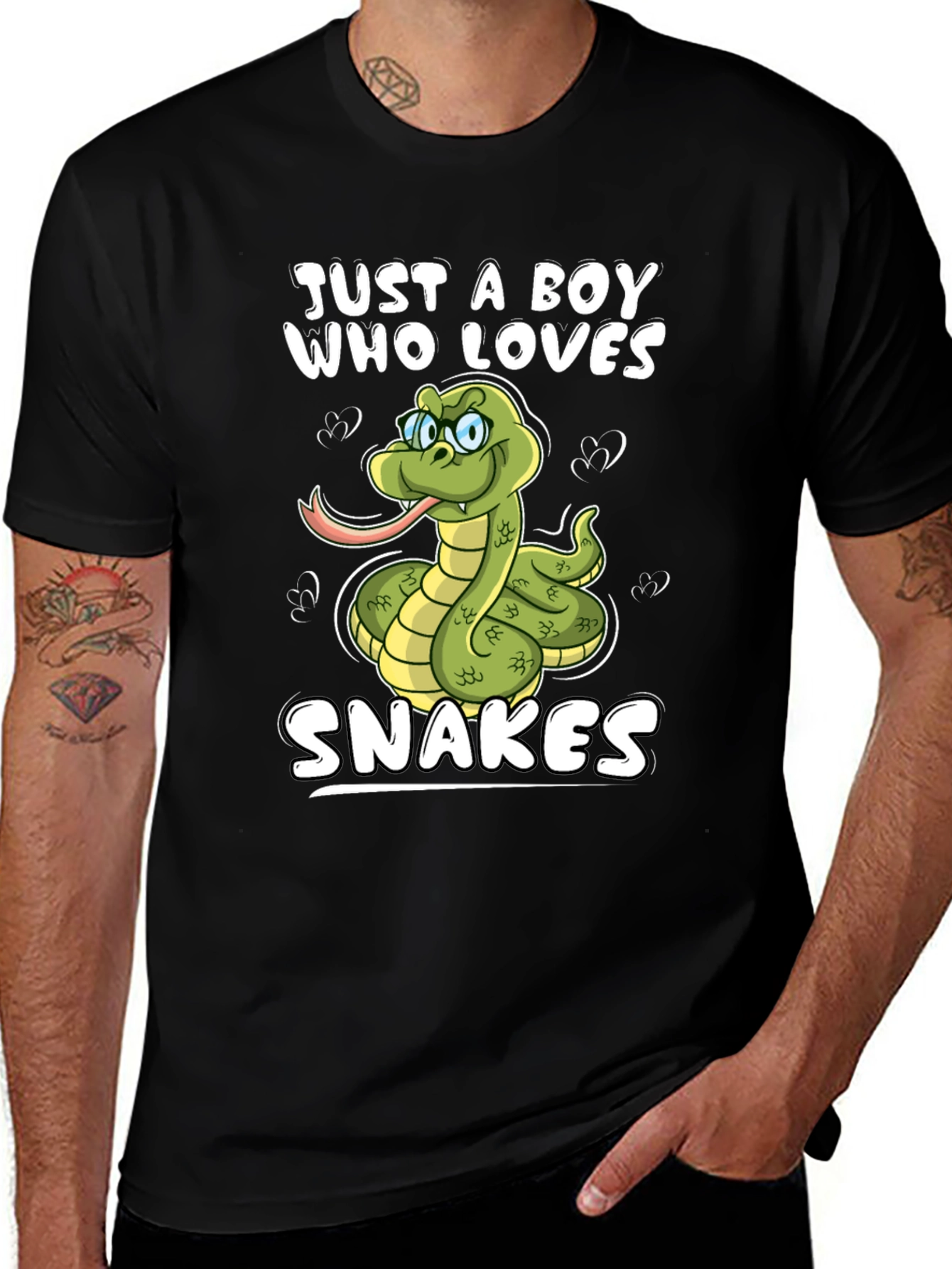 Variant 24 of Boy Who Loves Snakes Graphic T-Shirt