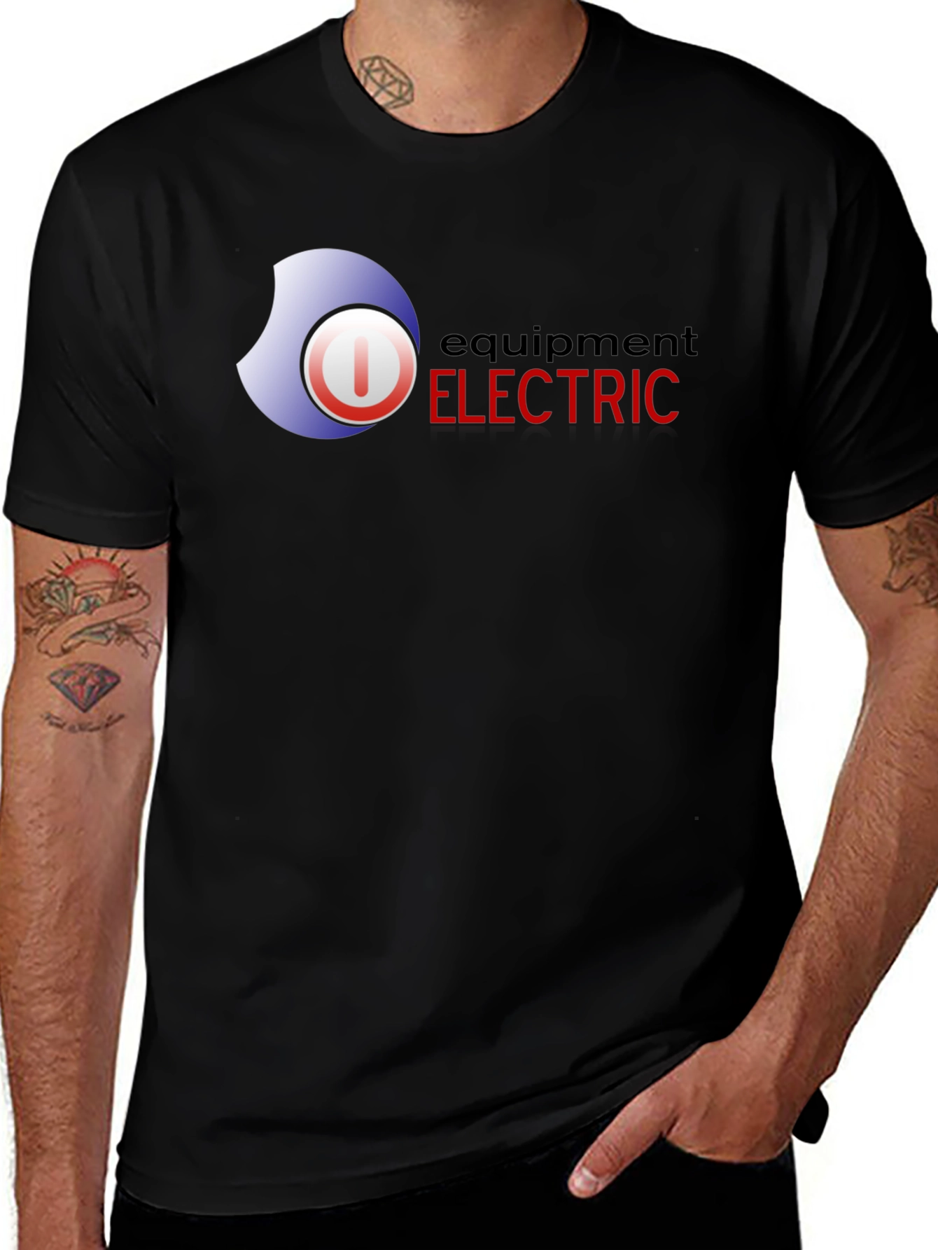 Variant 10 of Equipment Electric Graphic Tee - Black