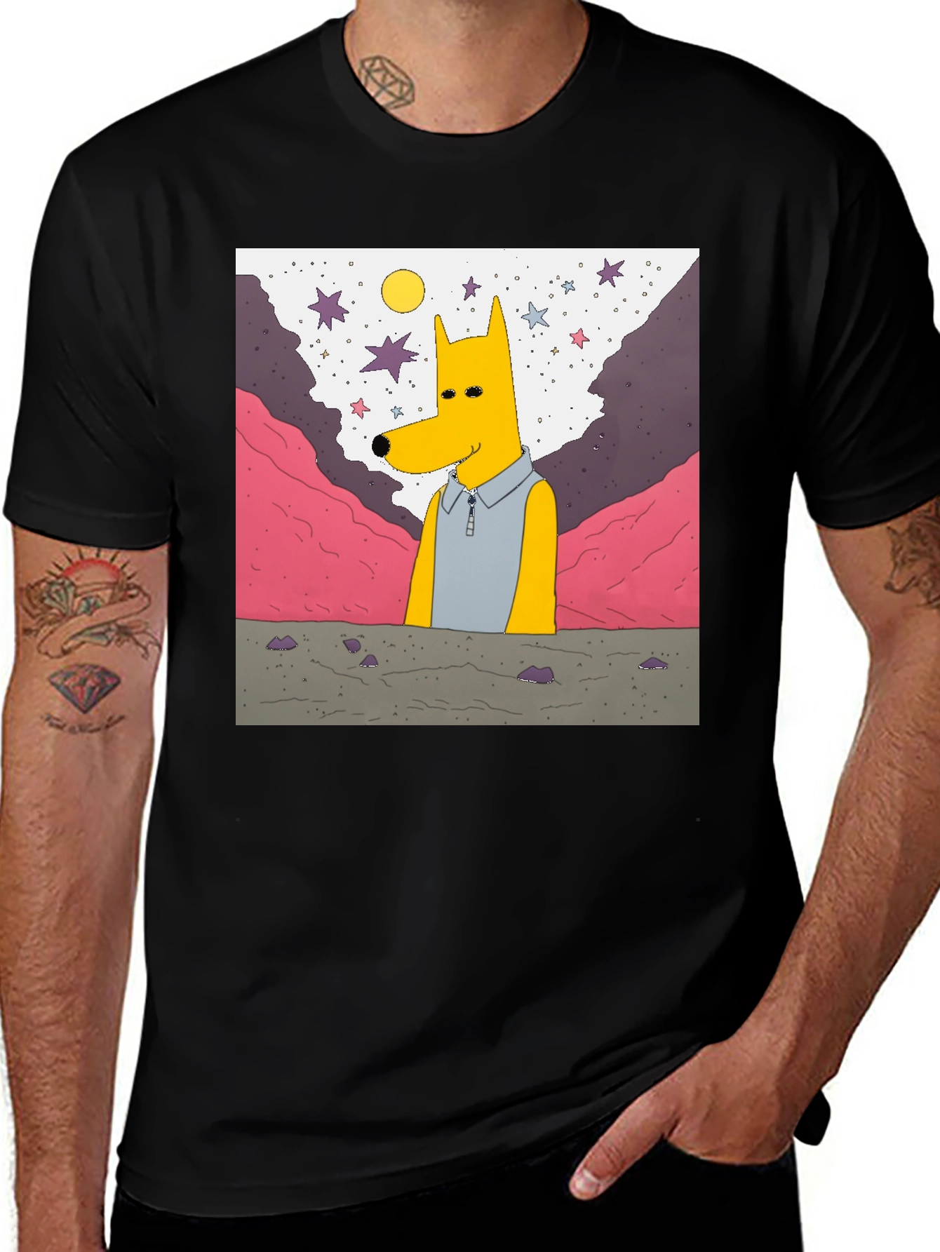 Variant 8 of Surreal Cartoon Dog T-Shirt - Unique Graphic Tee
